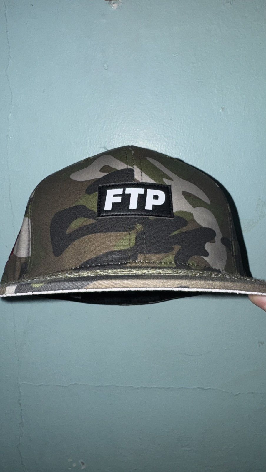 Fuck The Population Firearm Wax Cotton Fitted Hat. Sz 7 1/8 Size ONE SIZE - 4 Thumbnail
