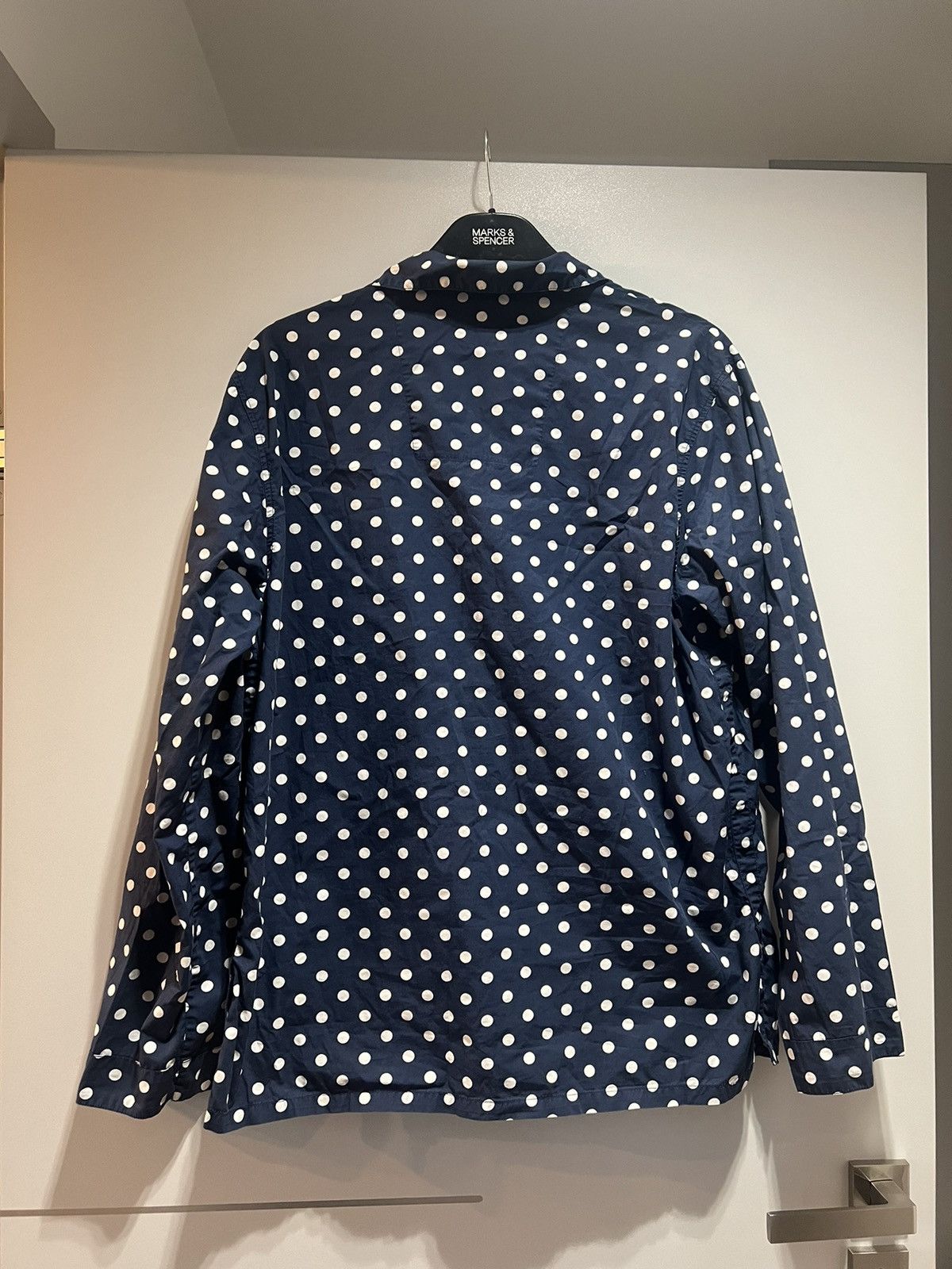 Acne Studios Acne Studios button up polkadot shirt navy S Size S / US 4 / IT 40 - 2 Thumbnail