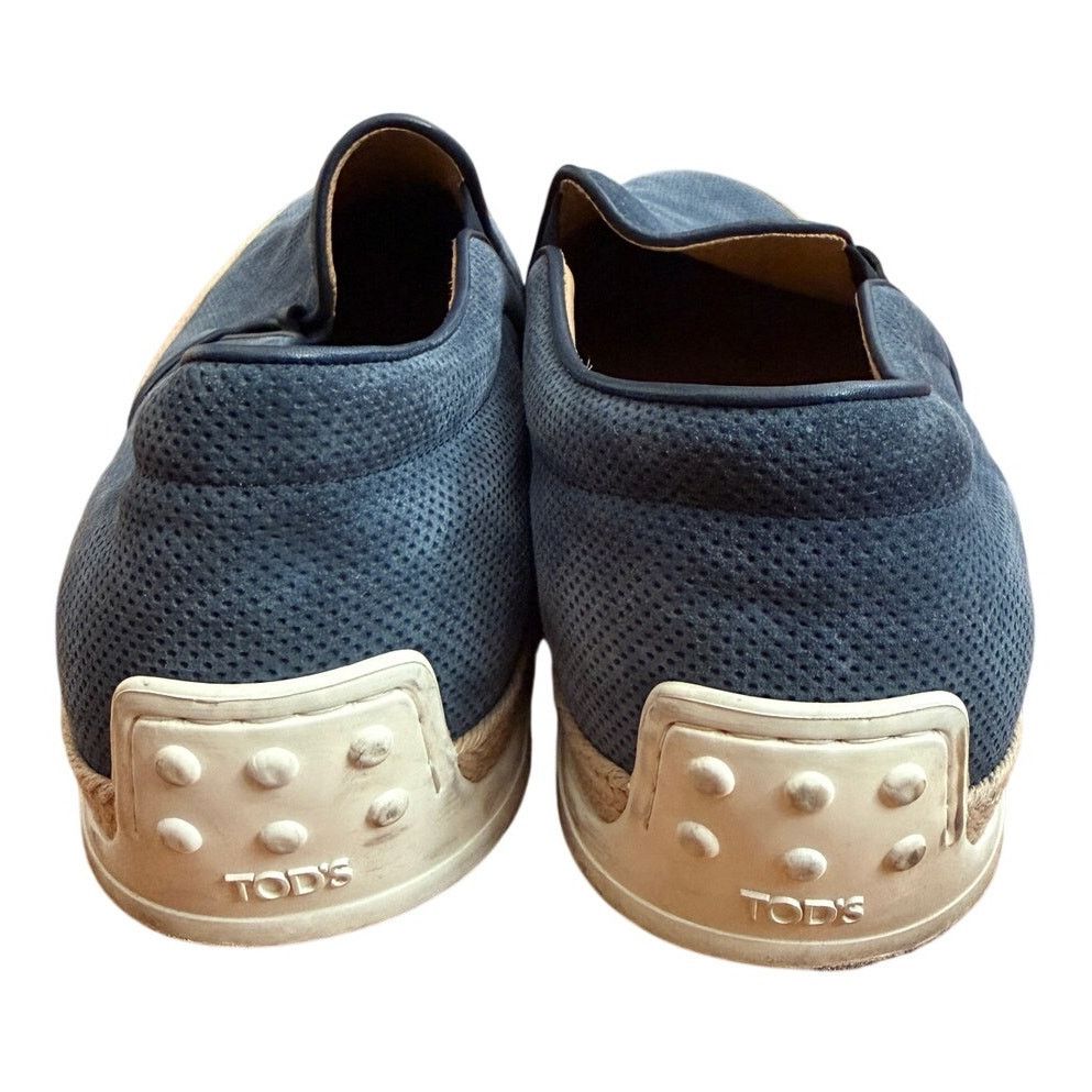 Tod's Tod's Blue Suede Slip-On Espadrille Loafer Size US 10 / EU 43 - 3 Thumbnail