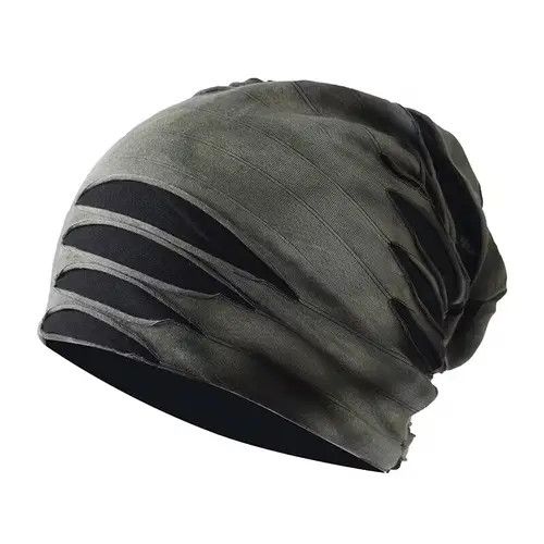 Japanese Brand Retro Tie Dye Hip Hop Hole Style Spring Beanie Size ONE SIZE - 4 Thumbnail