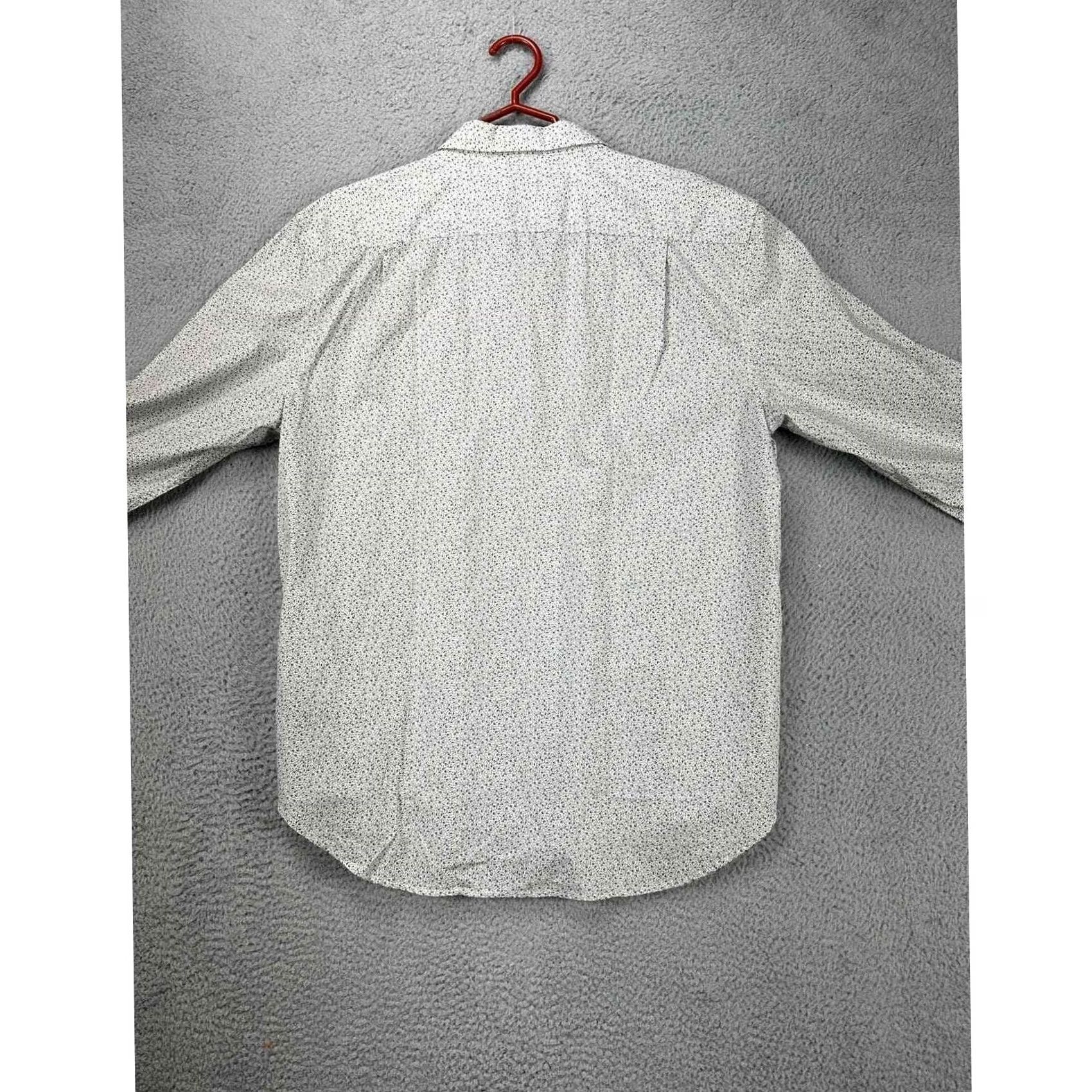 7 For All Mankind 7 For All Mankind Shirt Adult 2XL Grey Floral Button Up Long Sleeve Mens Size US XXL / EU 58 / 5 - 4 Thumbnail