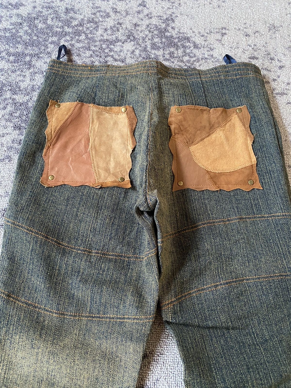 Le Grande Bleu (L.G.B.) Y2k deep ifsixwasnine lgb goa style flare jeans Size US 28 / EU 44 - 6 Thumbnail