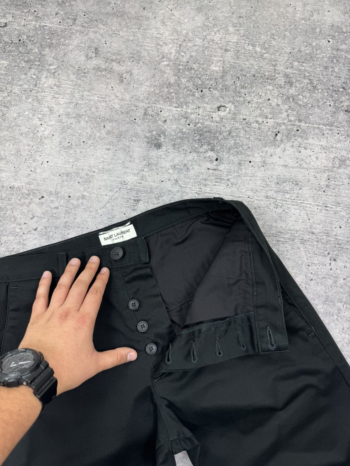 Saint Laurent Paris Vintage Saint Laurent Paris Classic Cropped Pants Trousers Size US 30 / EU 46 - 10 Thumbnail