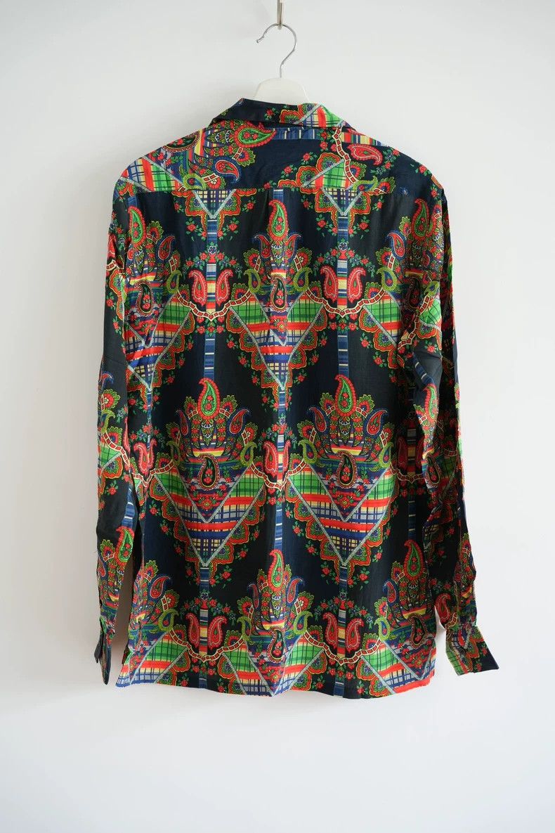 Yohji Yamamoto Yohji Yamamoto 04ss cashew flower printed silk shirt 2502- Size US L / EU 52-54 / 3 - 2 Thumbnail