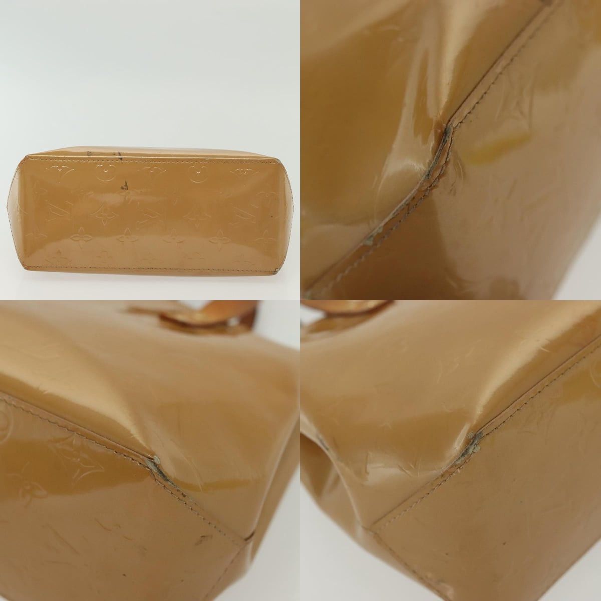 Louis Vuitton LOUIS VUITTON Monogram Vernis Reade PM Hand Bag Noisette Size ONE SIZE - 10 Thumbnail