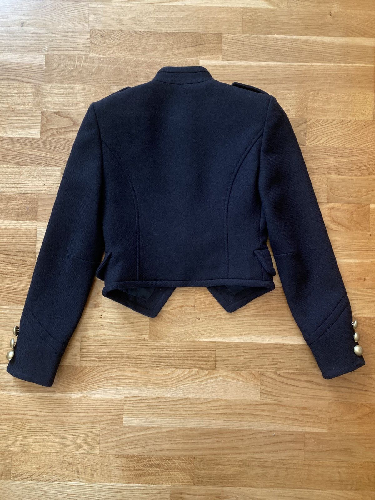 Moschino Moschino Couture Black Wool Military Band Napoleon Jacket Size XS / US 0-2 / IT 36-38 - 6 Thumbnail