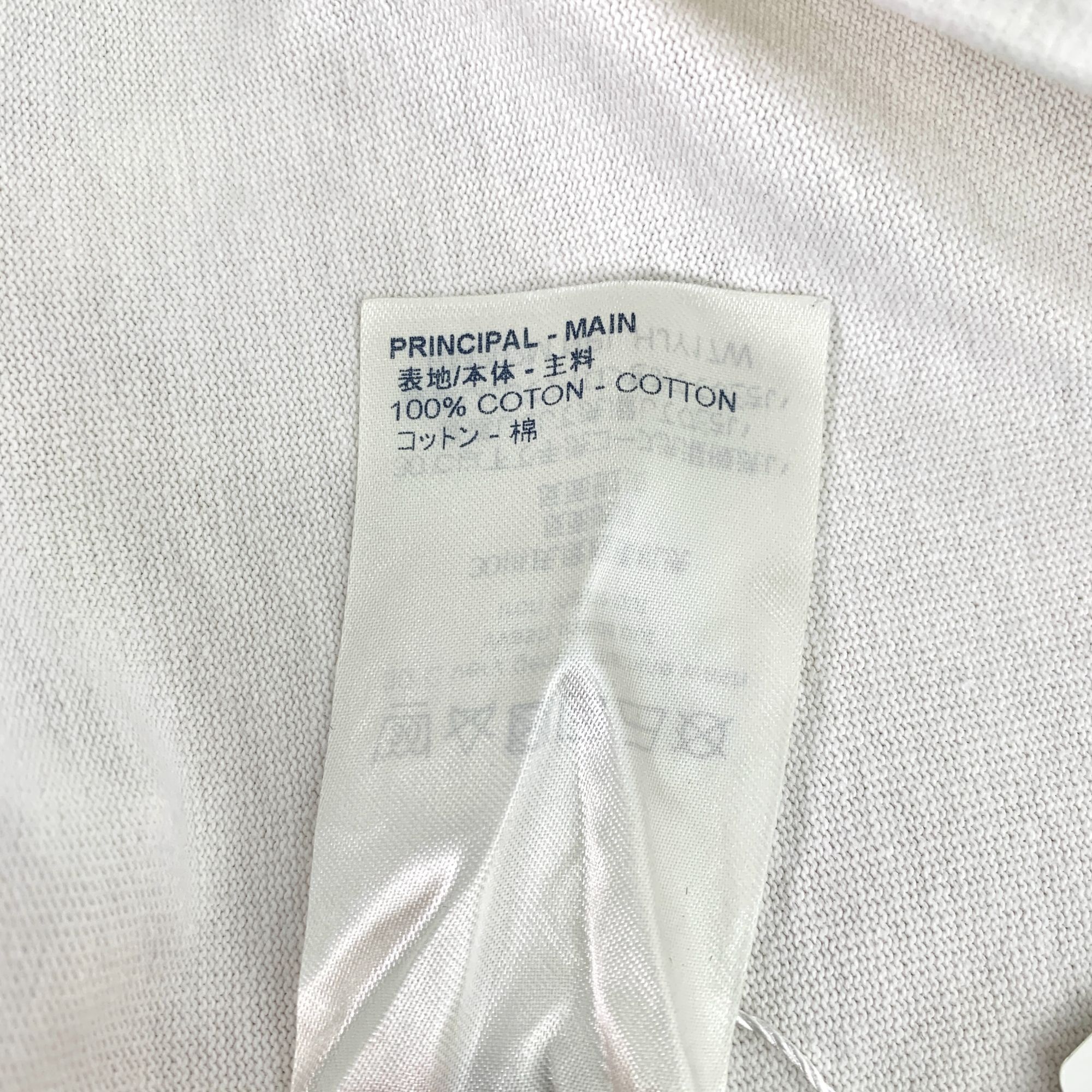 Louis Vuitton Louis Vuitton White Cotton T-Shirt With Black Script Logo De Size M / US 6-8 / IT 42-44 - 6 Thumbnail