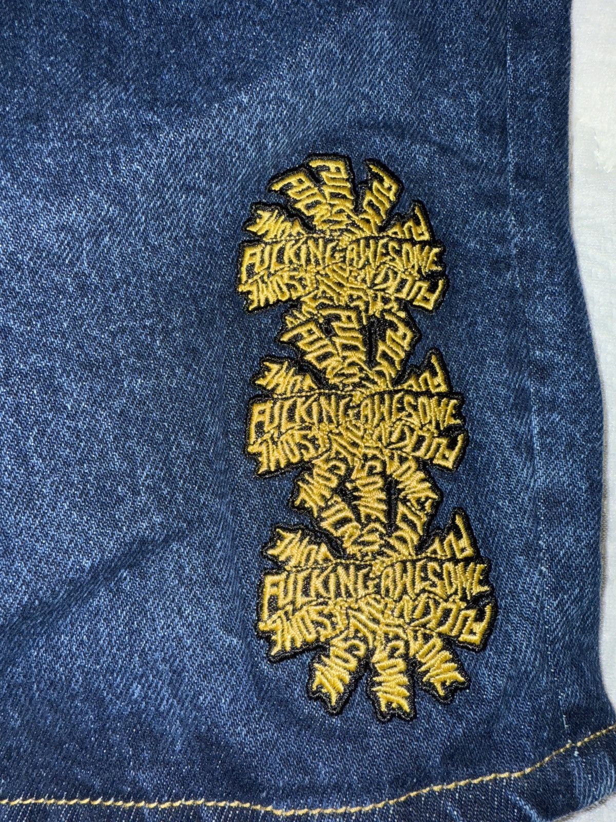 Fucking Awesome FA denim shorts Size US 36 / EU 52 - 2 Thumbnail