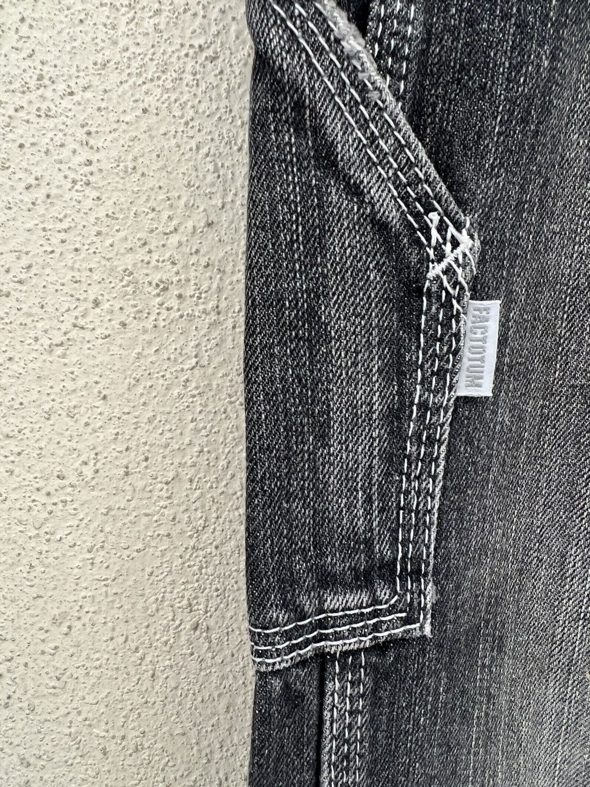 FACTOTUM Vintage Factotum Japan Distressed Fade Denim Work Pant Size US 30 / EU 46 - 10 Thumbnail