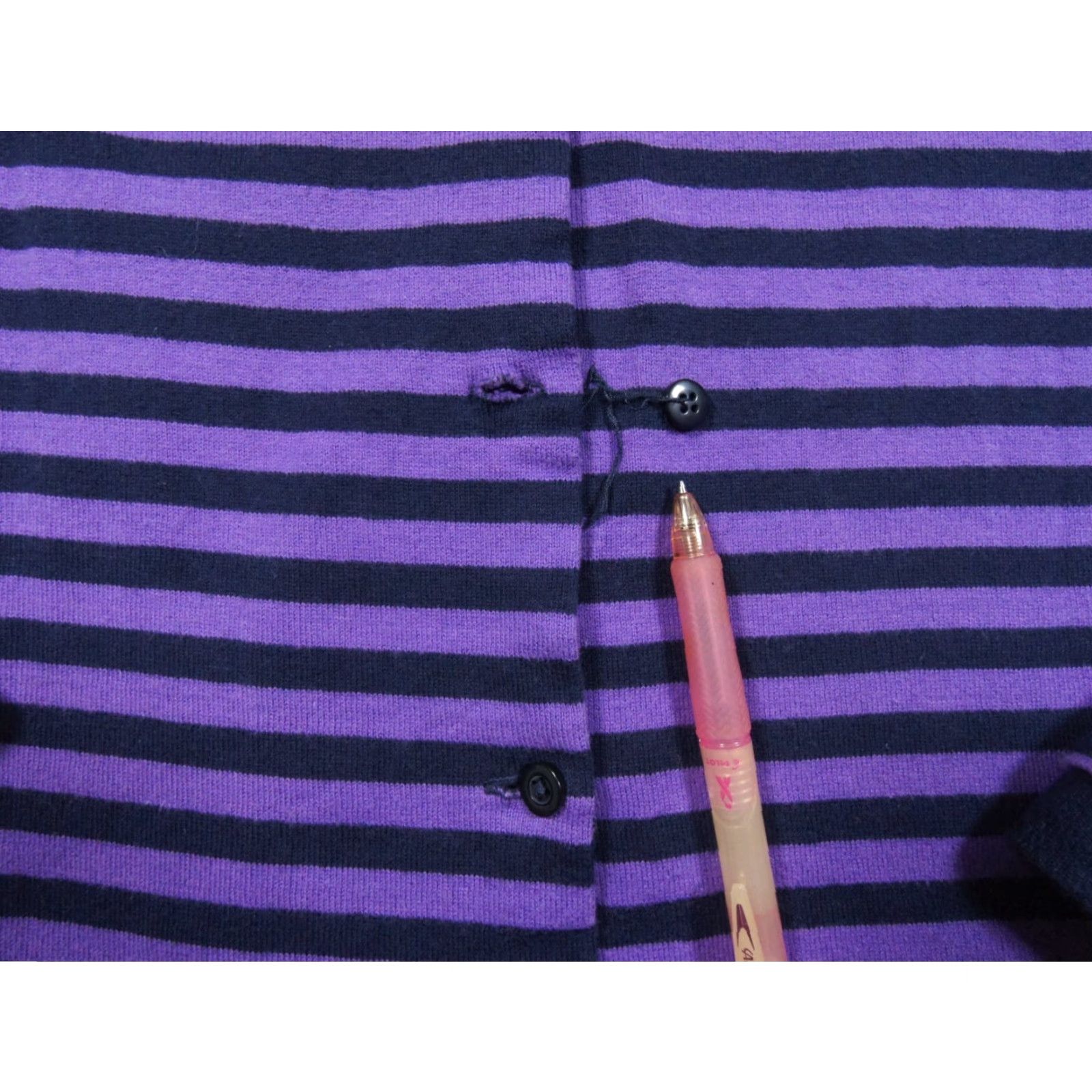 Vintage VINTAGE Beams Womens Cardigan Sweater Casual Light Purple Knitted 90s Ladies Small Size S / US 4 / IT 40 - 4 Thumbnail