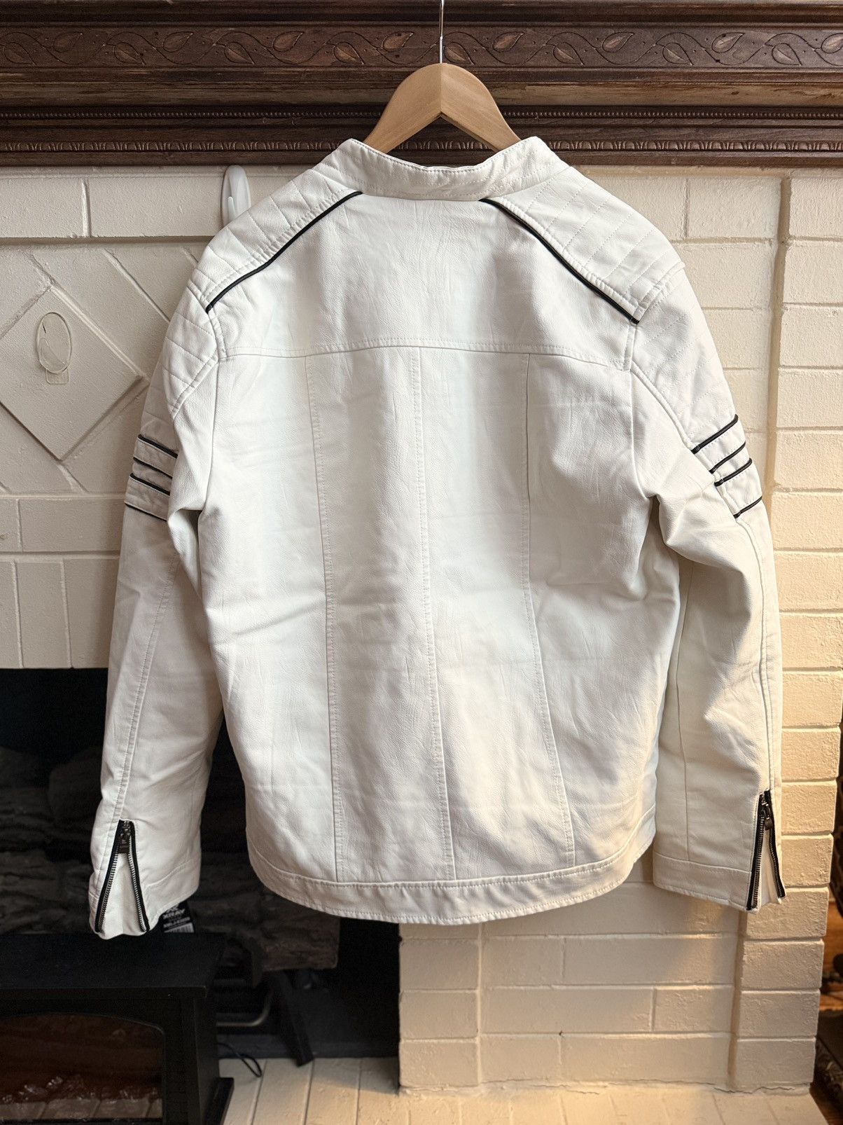 Other Vintage white Leather jacket Size US M / EU 48-50 / 2 - 5 Thumbnail