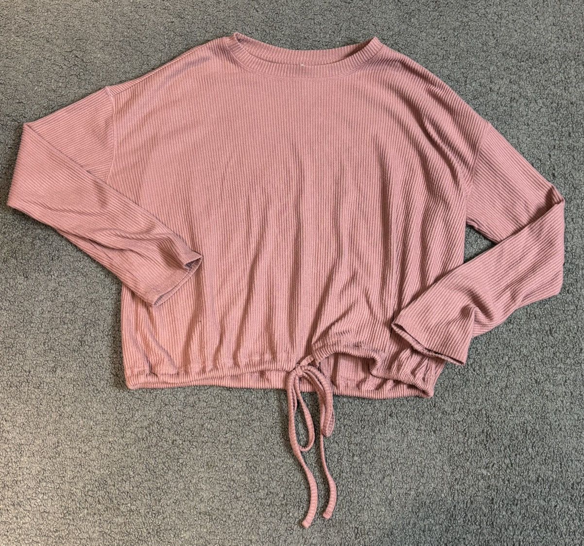 Cotton On Cotton On Body Cropped Long Sleeve Sweater Large Tie Front Size L / US 10 / IT 46 - 1 Thumbnail