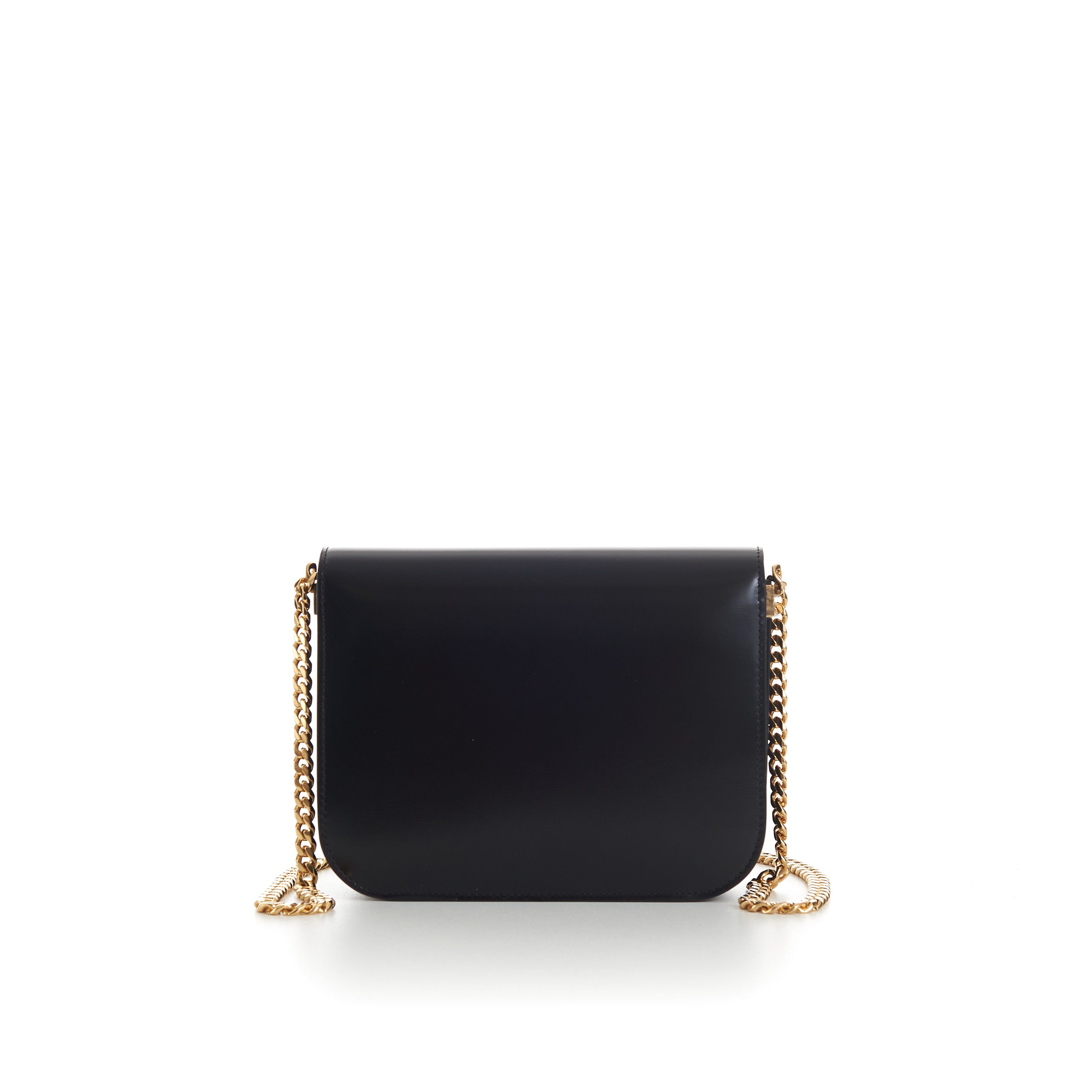 Celine Black College Triomphe Bag - Shiny Calfskin, Chain Strap Size ONE SIZE - 8 Thumbnail