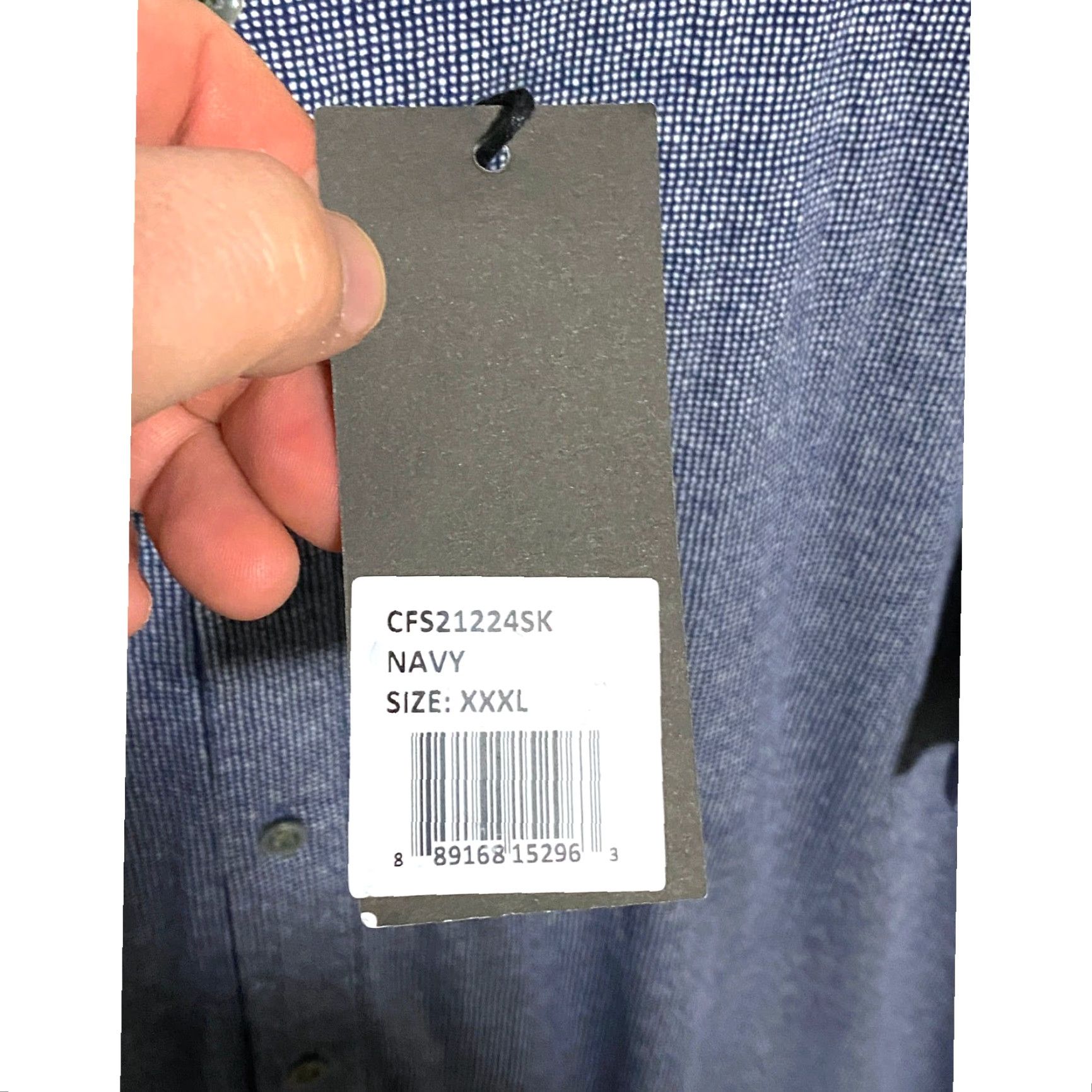 CO VINTAGE California Shirt Co Navy/Blue Button-Up Shirt Men 3XL NWT Geometric Nautical Preppy Casual Workwear Shirt Size US XXL / EU 58 / 5 - 6 Thumbnail