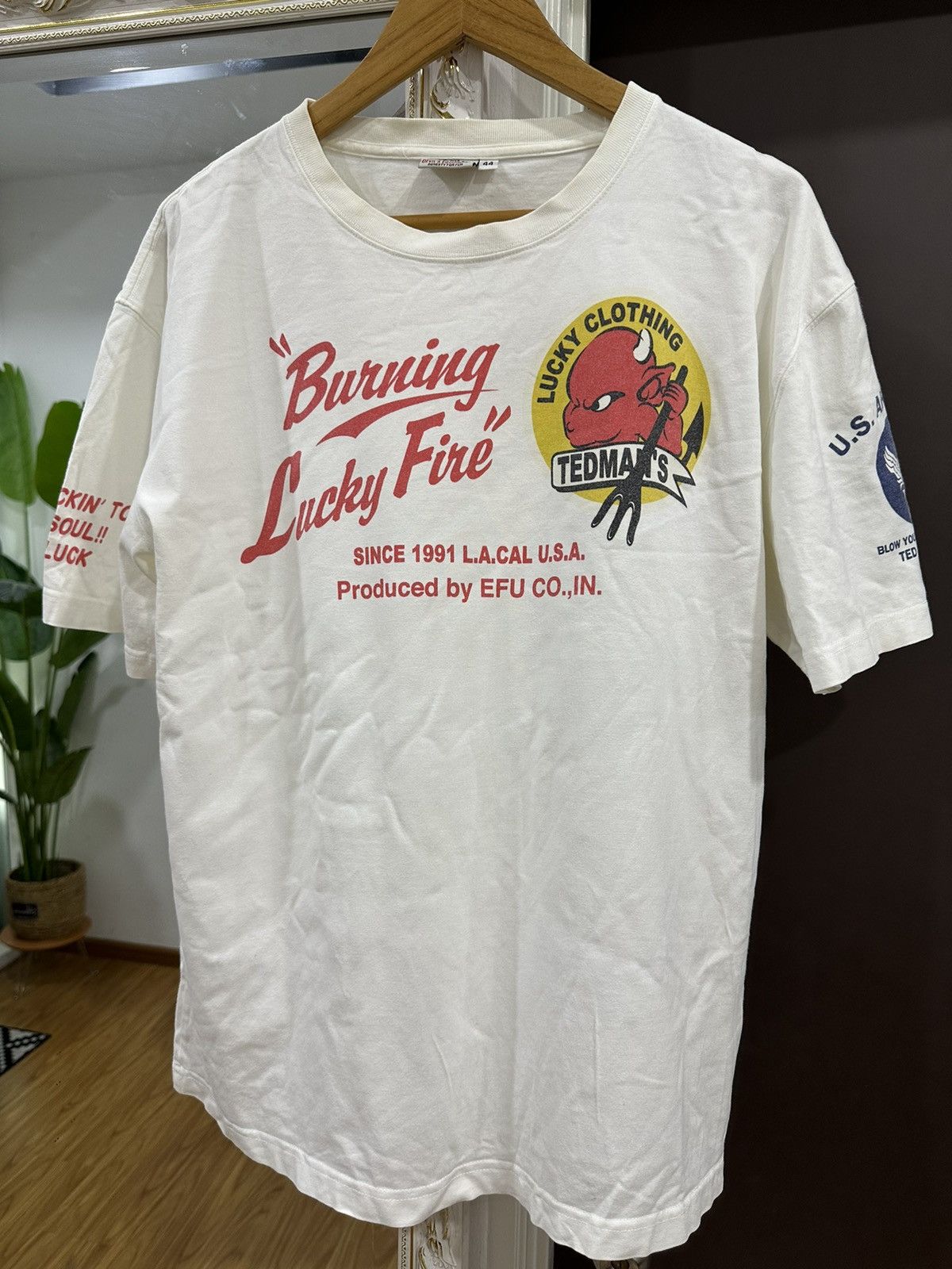 Buzz Rickson's × Tedman Vintage Ted-Company Tedman U.S Airforce White T shirt Medium Size US M / EU 48-50 / 2 - 10 Thumbnail