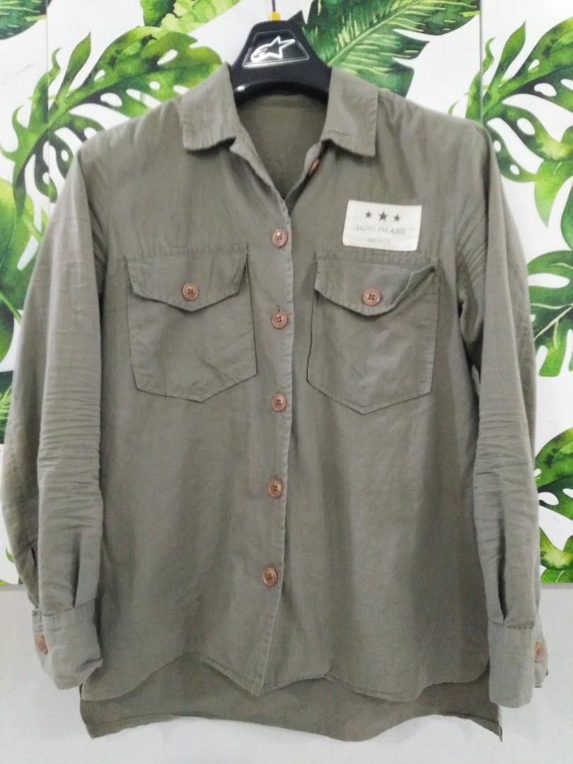 Wacko Maria Wacko Maria Guilty Parties Olive Military Long Sleeve Shirt Size US S / EU 44-46 / 1 - 1 Thumbnail