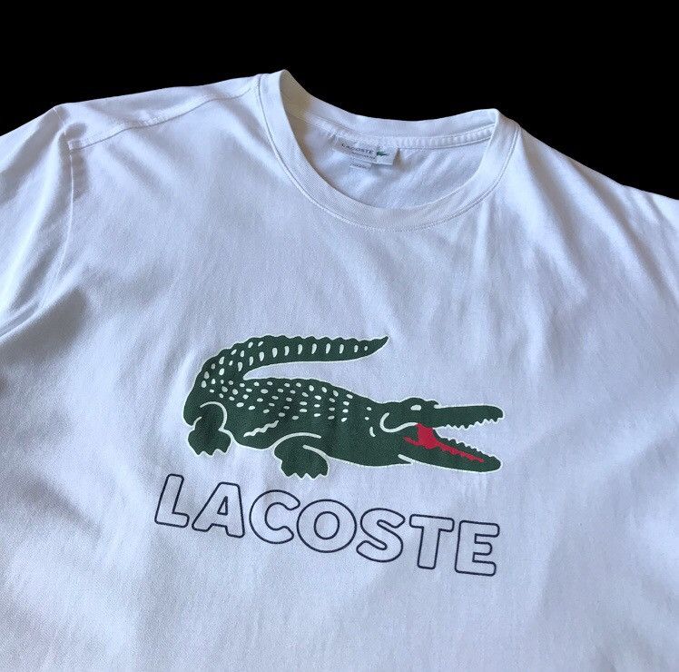 Lacoste Lacoste Mens T-Shirt Size XXL White Size US XXL / EU 58 / 5 - 2 Thumbnail