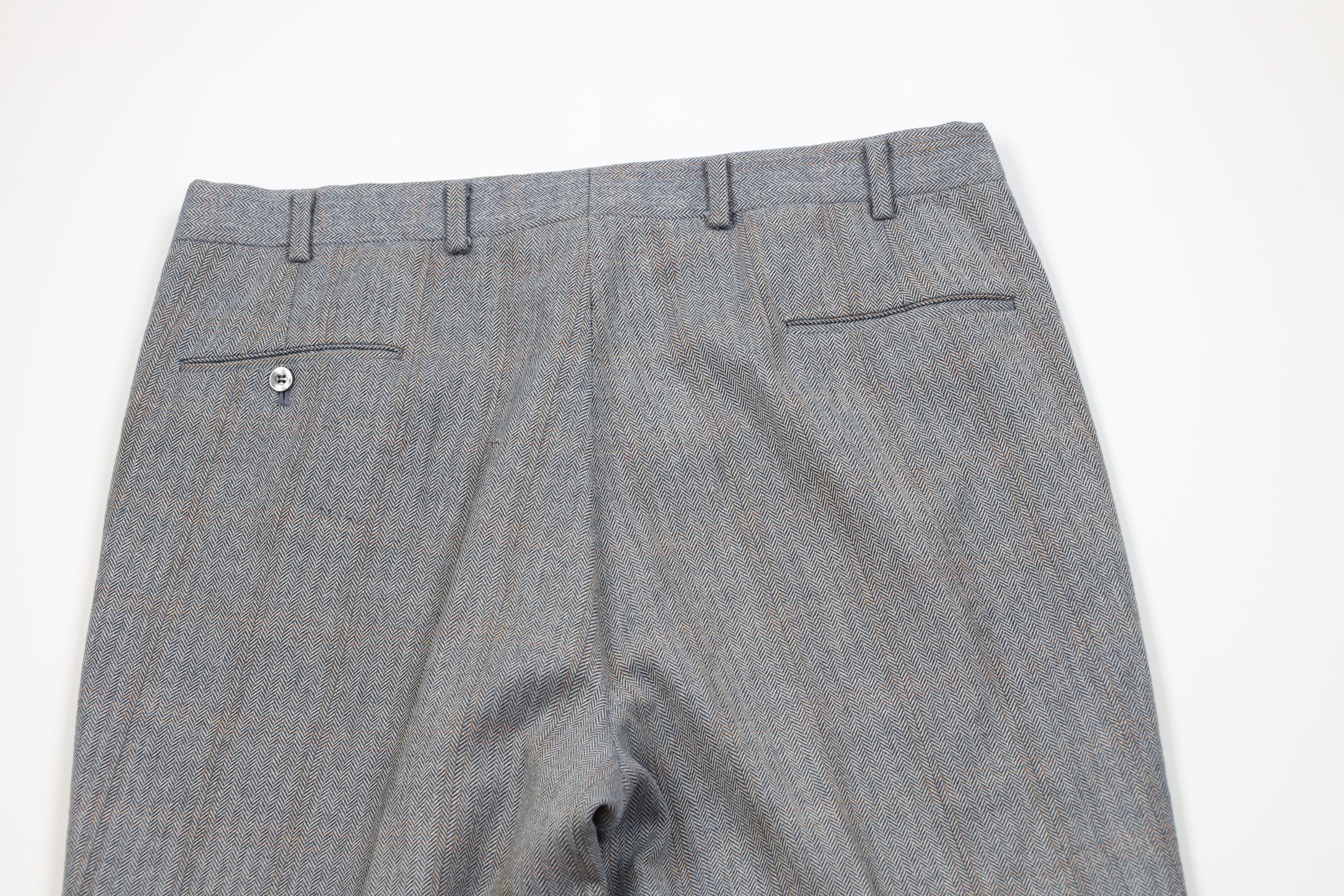 Vintage Vintage 60s 70s Streetwear Herringbone Bell Bottoms Pants Size US 38 / EU 54 - 10 Thumbnail