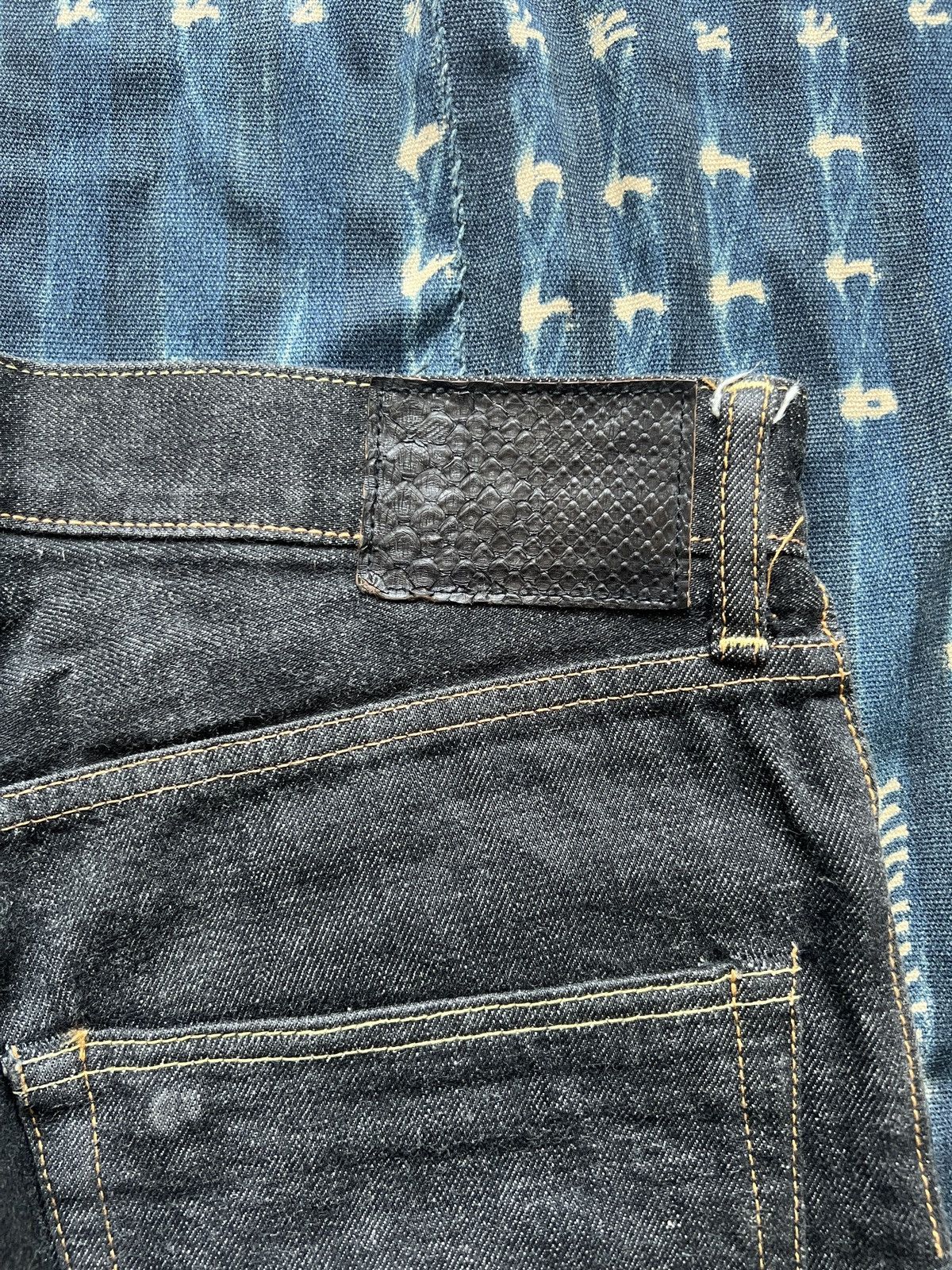 Visvim Visvim Archive FLUXUS Serge De Nimes Black Jeans Size US 32 / EU 48 - 10 Thumbnail