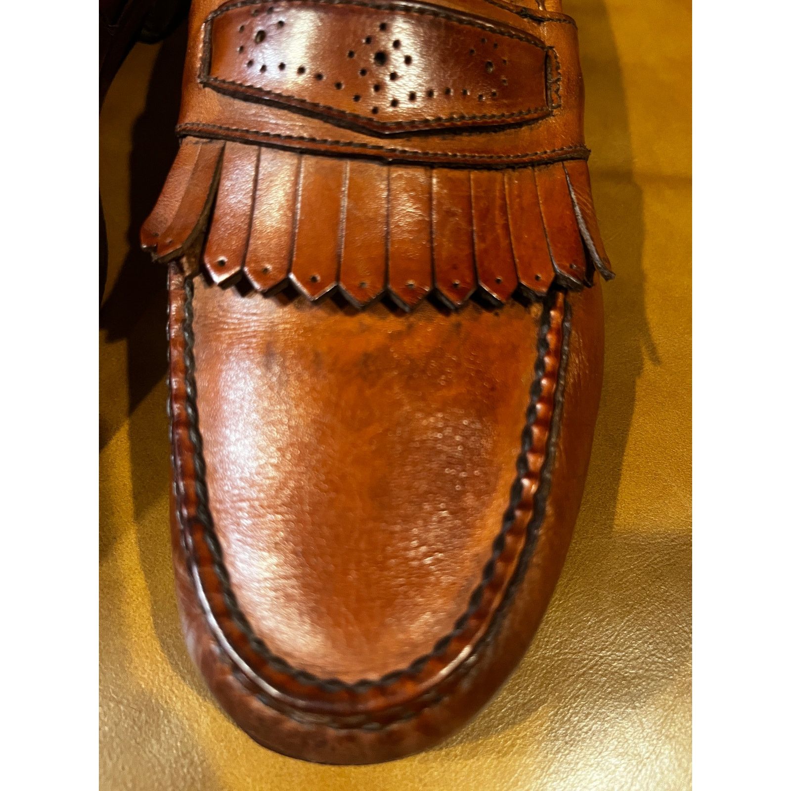 Allen Edmonds Allen Edmonds Huntington Brown Leather Kiltie Loafers 9.5 Size US 9.5 / EU 42-43 - 3 Thumbnail
