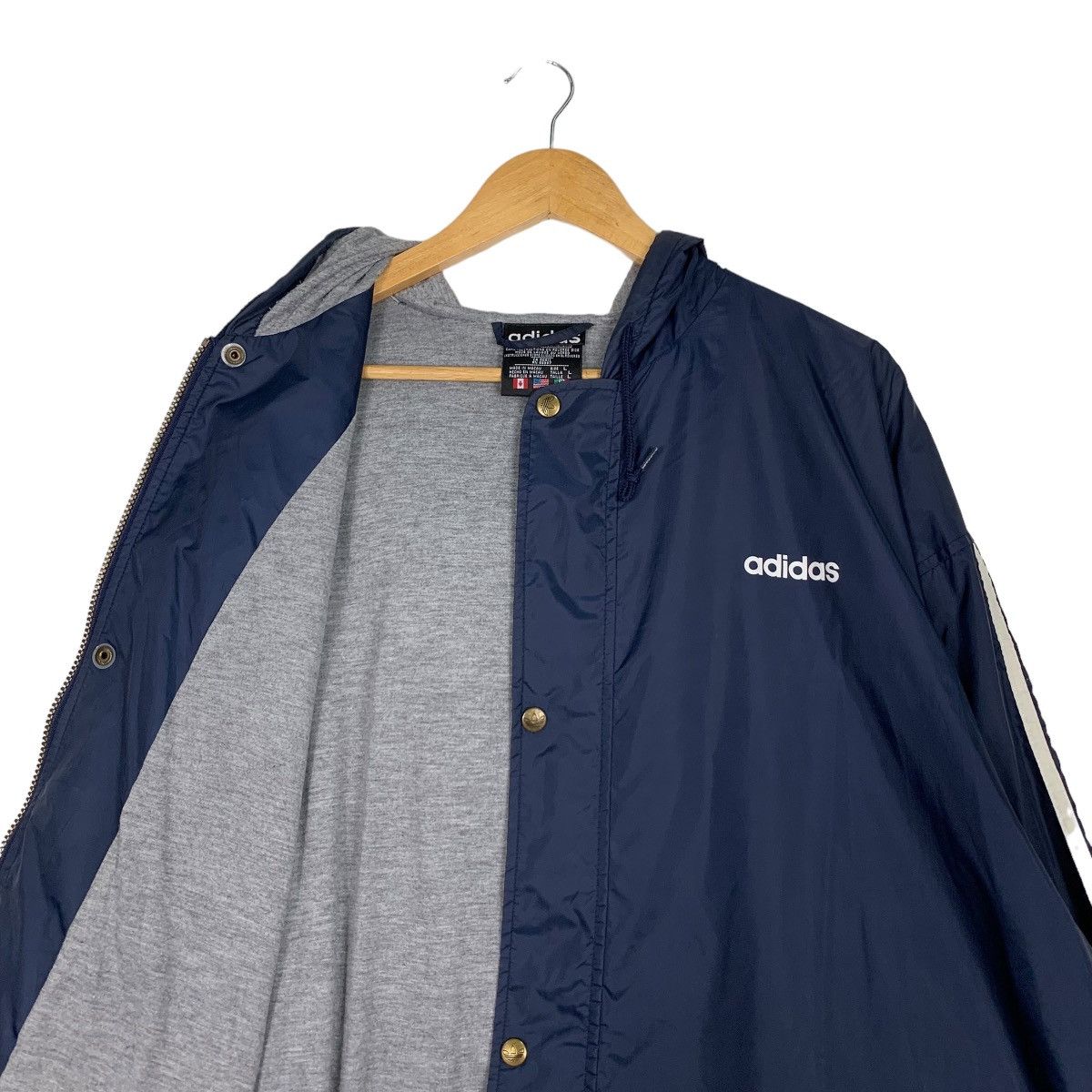 Adidas 90's ADIDAS Windbreaker Jacket #0936-C42 Size US L / EU 52-54 / 3 - 10 Thumbnail