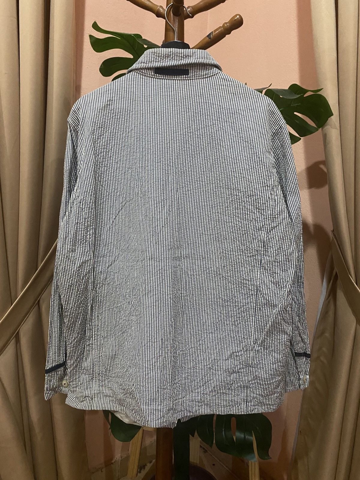 Japanese Brand Lupo di Mare Sina Cova Striped Seersucker Jacket – Nautical Size US L / EU 52-54 / 3 - 8 Thumbnail