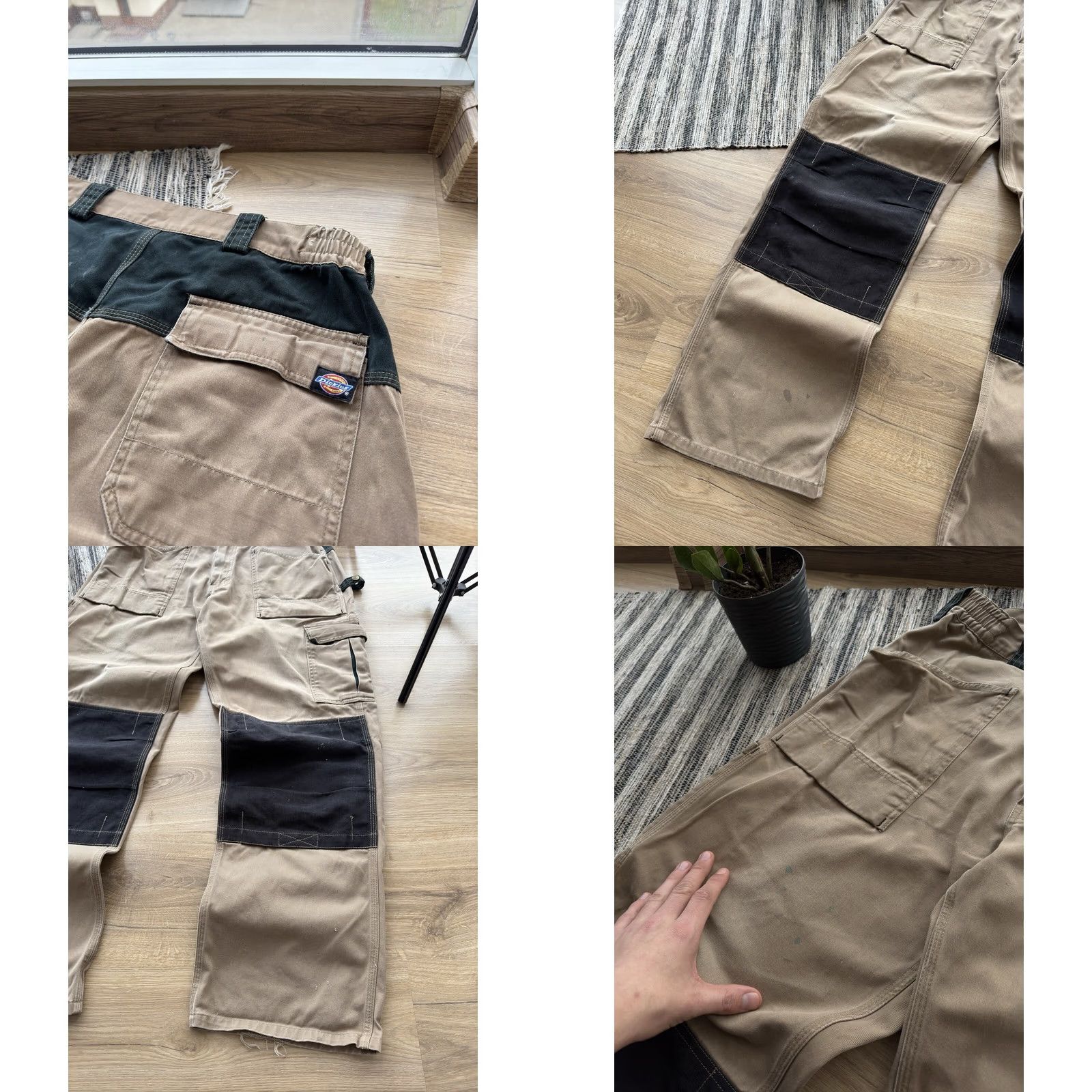 Dickies Dickies Carpenter Cargo Y2K Distressed Beige vintage Pants Size 34 Man L Mens Cargo Pants 34 Beige 90s Streetwear Workwear Vintage Dickies Size US 34 / EU 50 - 8 Thumbnail