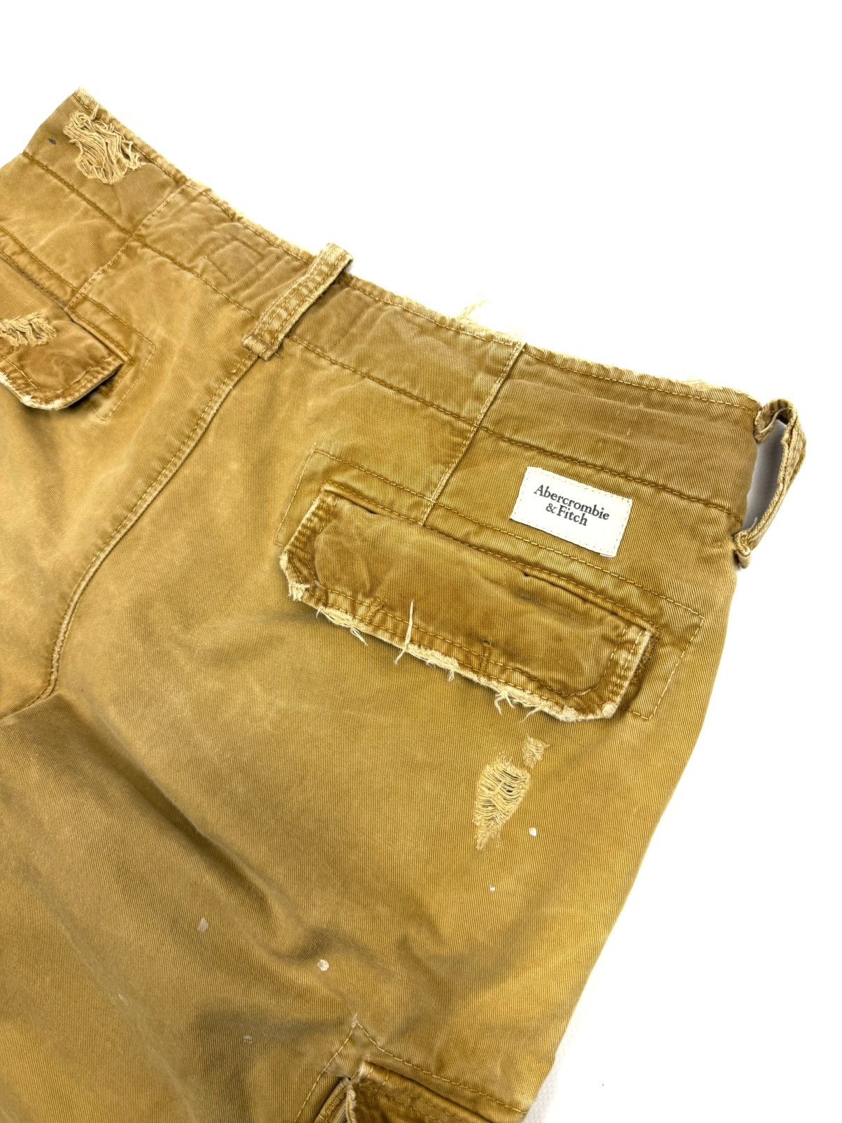 Abercrombie & Fitch Abercrombie & Fitch Vintage Paint Distress Cargo Shorts Y2K Size US 32 / EU 48 - 13 Thumbnail