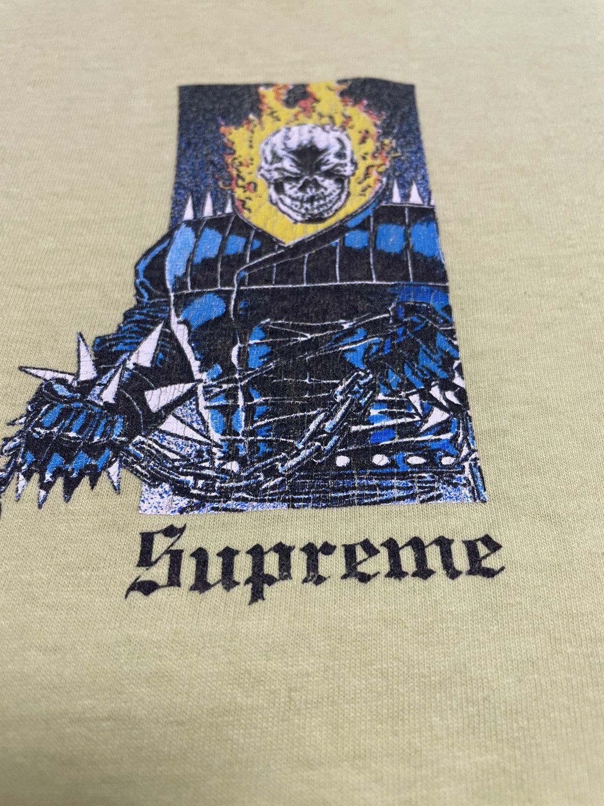 Supreme Supreme x Marvel Ghost Rider Neon T-Shirt Size US M / EU 48-50 / 2 - 8 Thumbnail