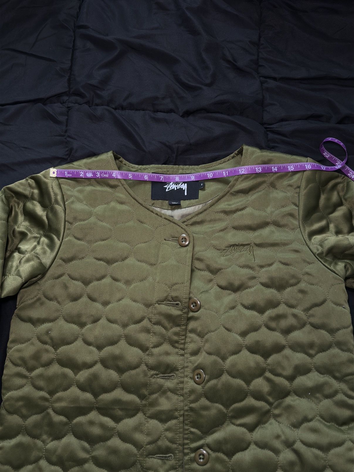 Stussy × Vintage Green Stussy Military Liner Jacket Size US S / EU 44-46 / 1 - 4 Thumbnail
