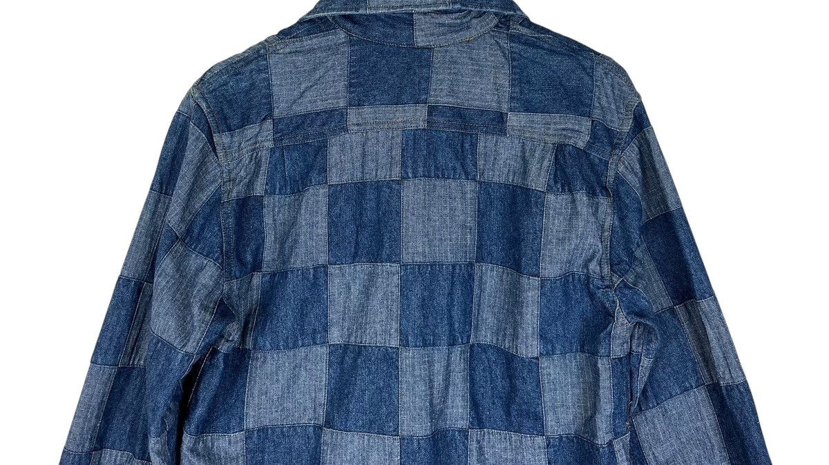 Japanese Brand Japanese Brand Fellow Patchwork Denim Button Up Shirt Size US M / EU 48-50 / 2 - 7 Thumbnail