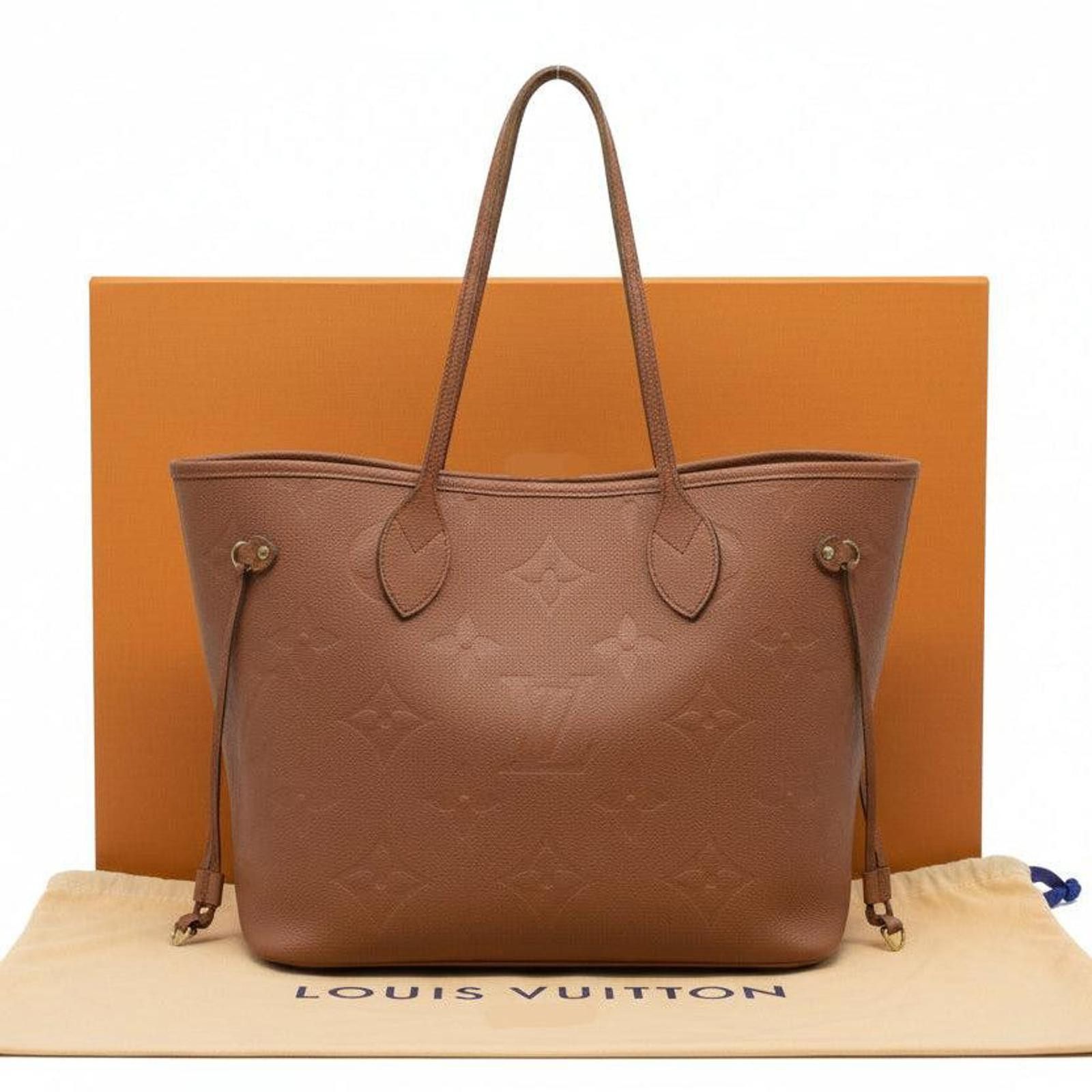 Louis Vuitton Louis Vuitton Empreinte Monogram Giant Neverfull MM Cognac Size ONE SIZE - 1 Thumbnail
