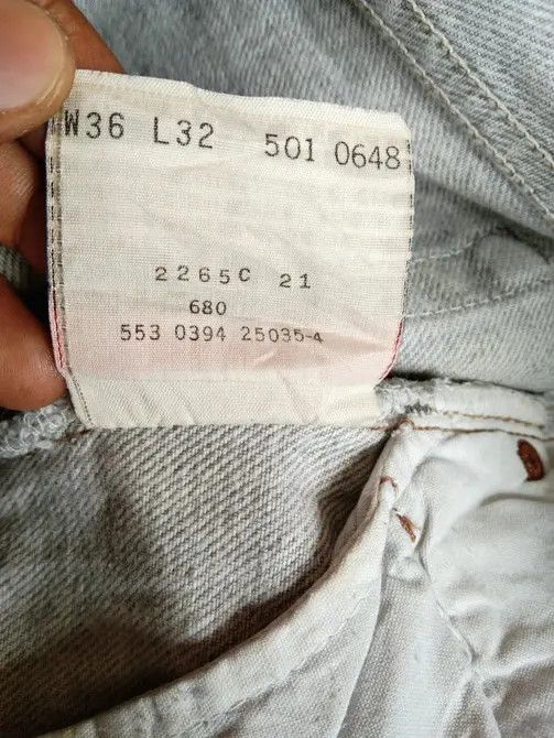 Levi's × Vintage 90s Vintage Levis 501 Made In USA Straight Leg Jeans 36x28 Size US 36 / EU 52 - 9 Thumbnail