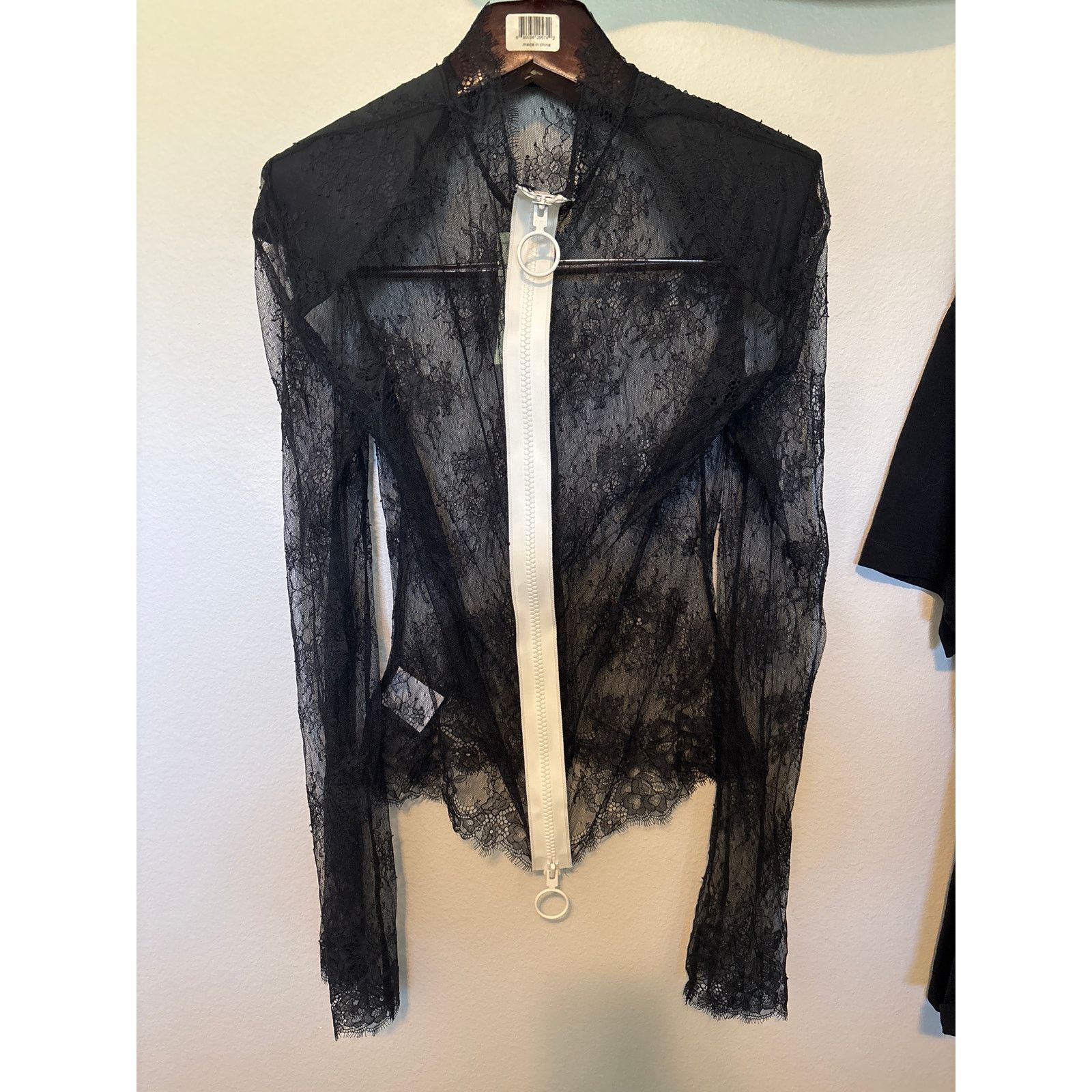 Off-White Off-White Black lace zip camisole Size 44 Size 30" / US 8 / IT 44 - 2 Thumbnail