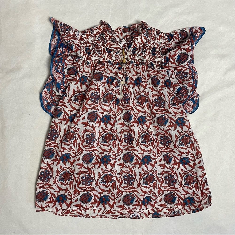 House of Harlow NWT New House of Harlow 1960 Marble Rust Flutter Sleeve Blo Size S / US 4 / IT 40 - 5 Thumbnail