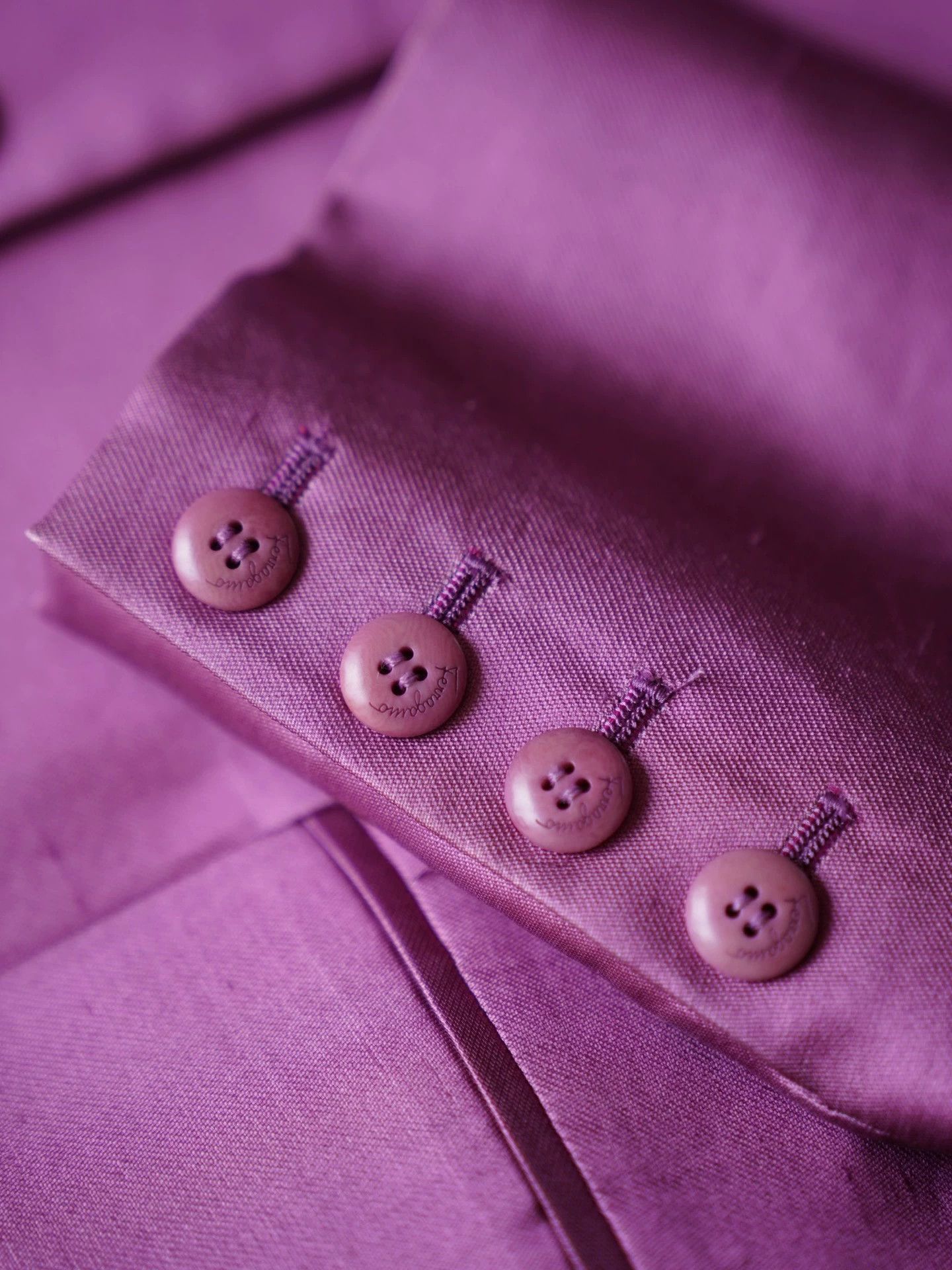 Salvatore Ferragamo Vintage Ferragamo Purple Silk-Cotton Suit Set FR40/L Size M / US 6-8 / IT 42-44 - 5 Thumbnail