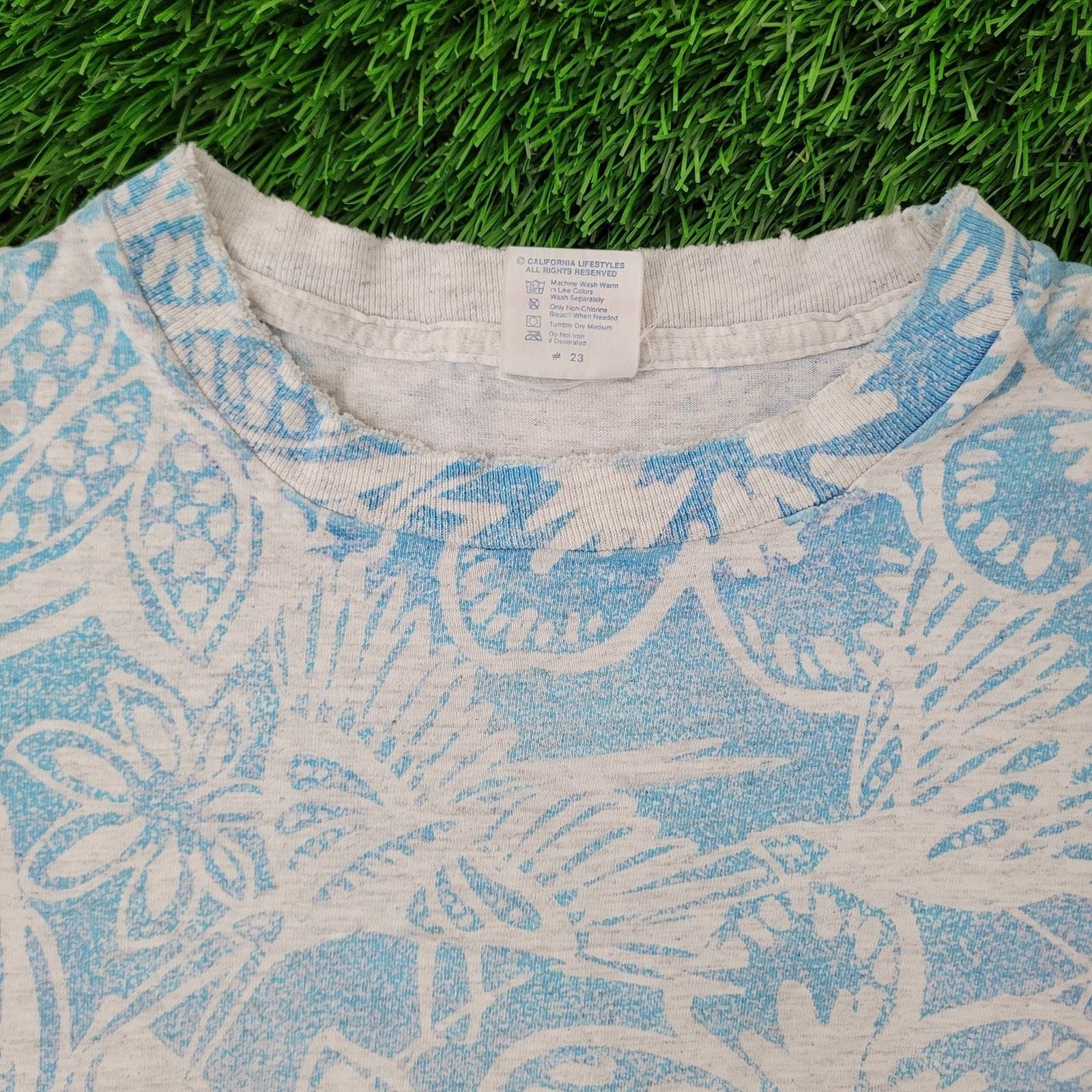 Other Vintage 80s Tropical Hawaii Shirt Womens Large 21x26 AOP USA Size L / US 10 / IT 46 - 2 Thumbnail