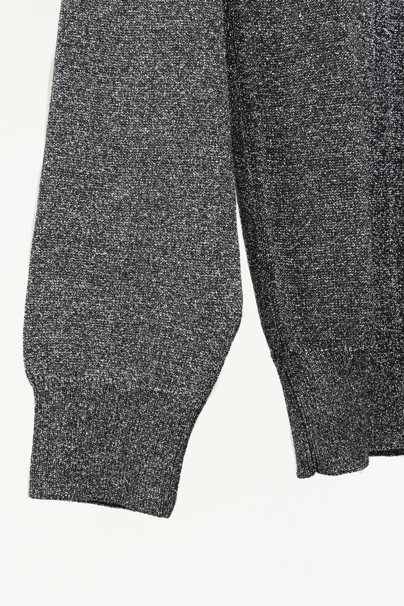 AMI AMI Tinsel Tone Black and Silver Metallic Crewneck Sweater Size US L / EU 52-54 / 3 - 6 Thumbnail
