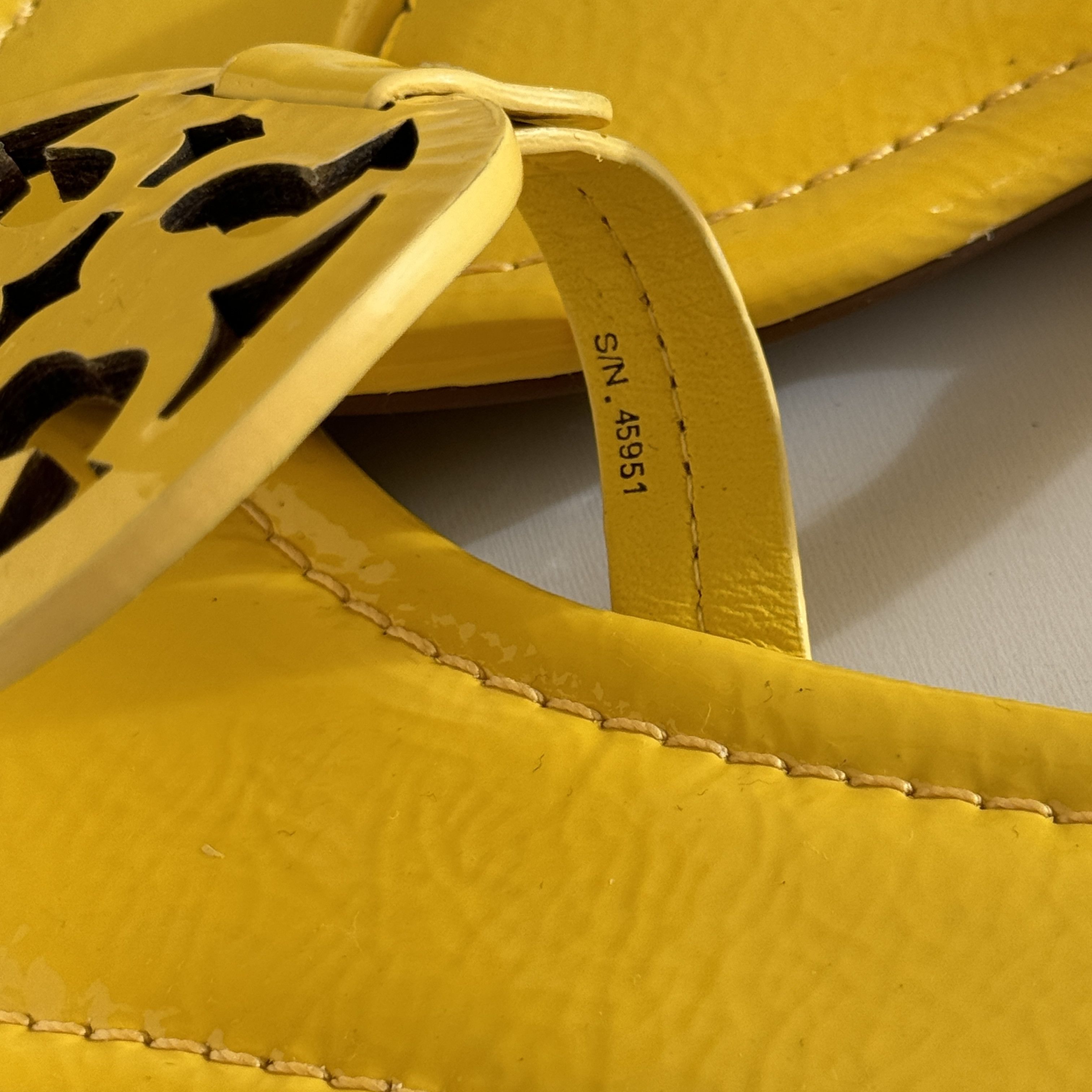 Tory Burch Tory Burch Miller Flip Flops Limone Yellow Sandals*NEW! Size US 7.5 / IT 37.5 - 8 Thumbnail