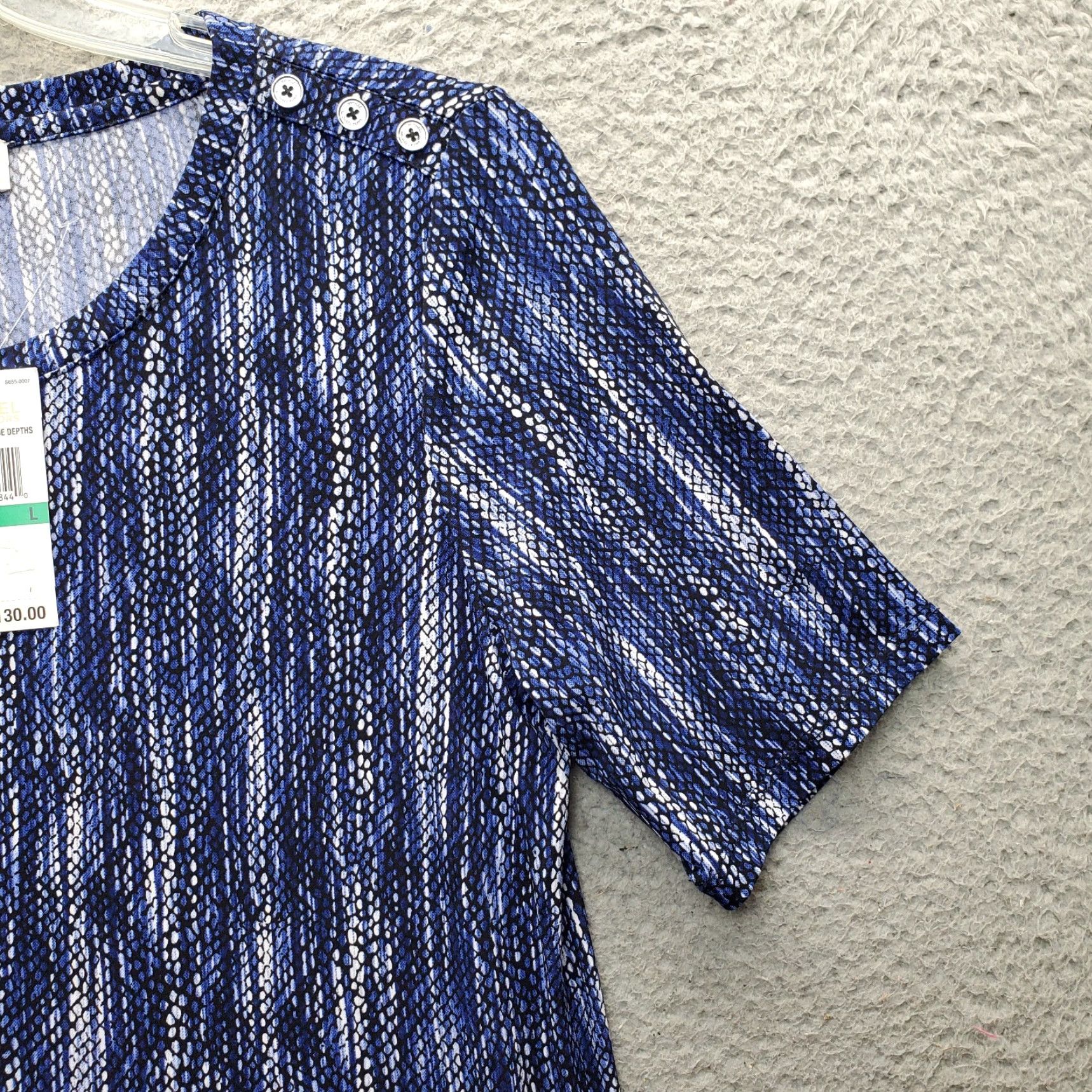 Michael Kors Michael Kors Shift Dress Womens Size L Multicolor Animal Print Short Sleeve Pullover Size L / US 10 / IT 46 - 6 Thumbnail