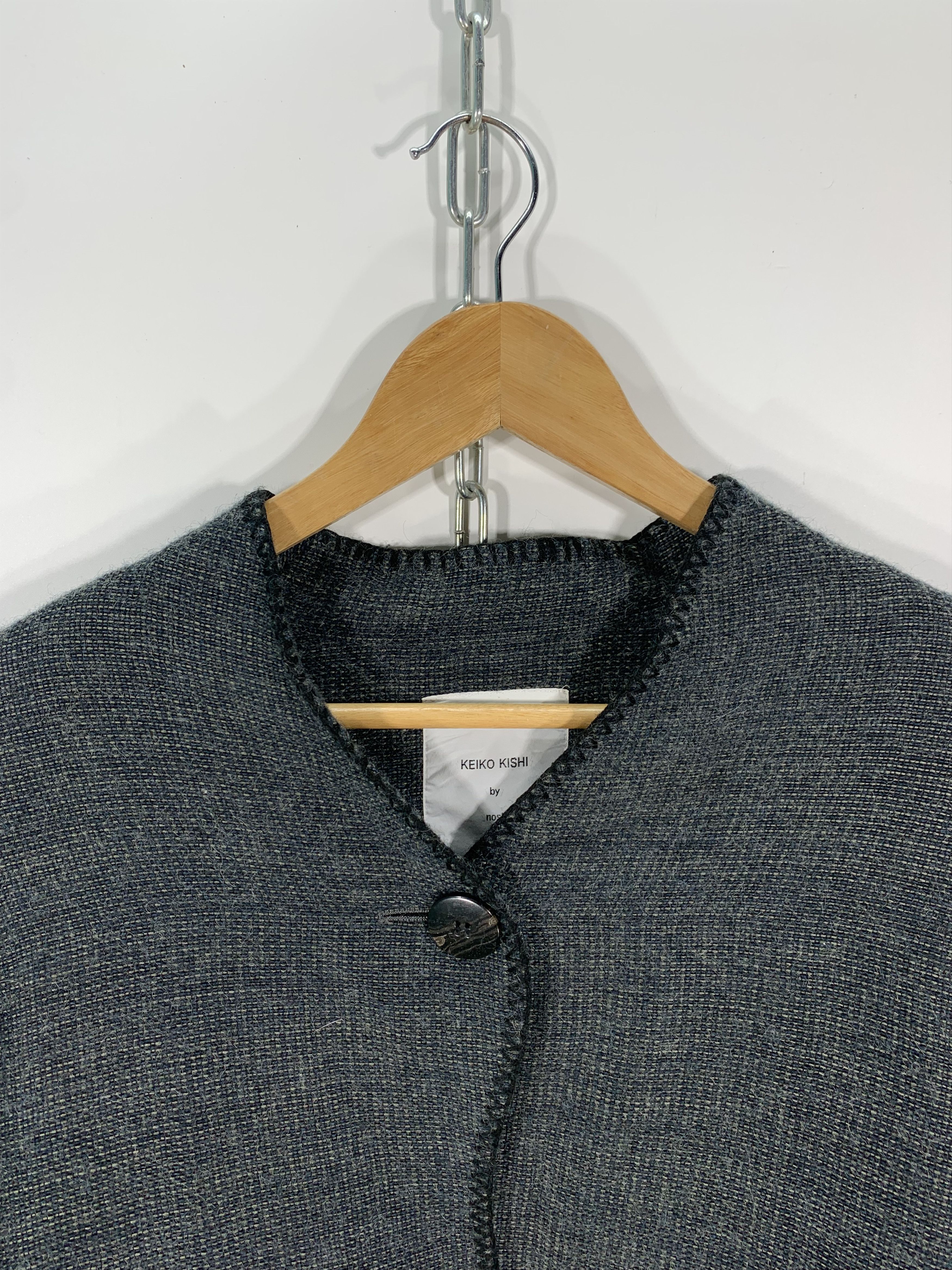 Designer × Japanese Brand ⚡️Keiko Kishi BY Nosh Cropped Woolhair Cardigan Size US M / EU 48-50 / 2 - 5 Thumbnail