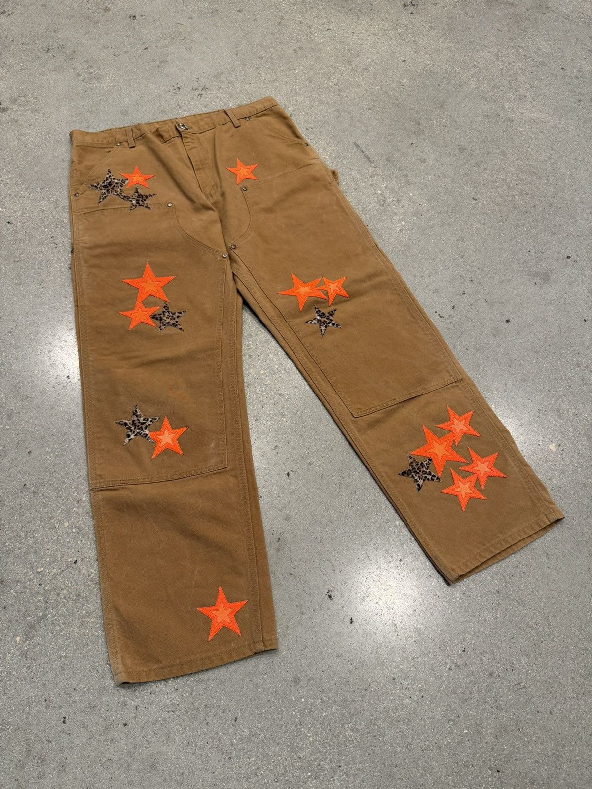 Chrome Hearts Chrome Hearts Star Parch Carhartt Double Knee Pants Size US 38 / EU 54 - 2 Thumbnail