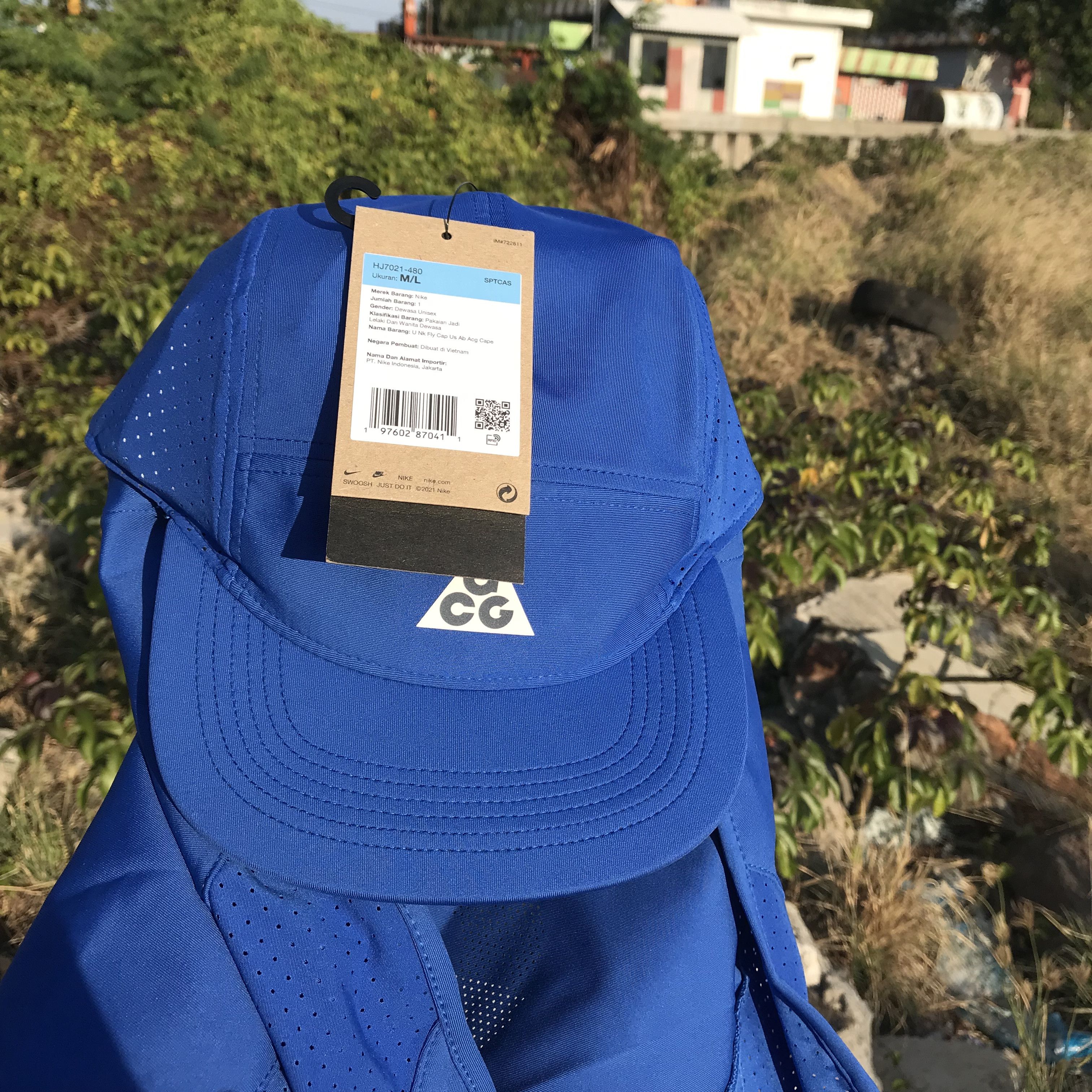 Nike ACG NIKE ACG U FLY CAP US AB ACG CAPE blue running jogging M-L Size ONE SIZE - 4 Thumbnail