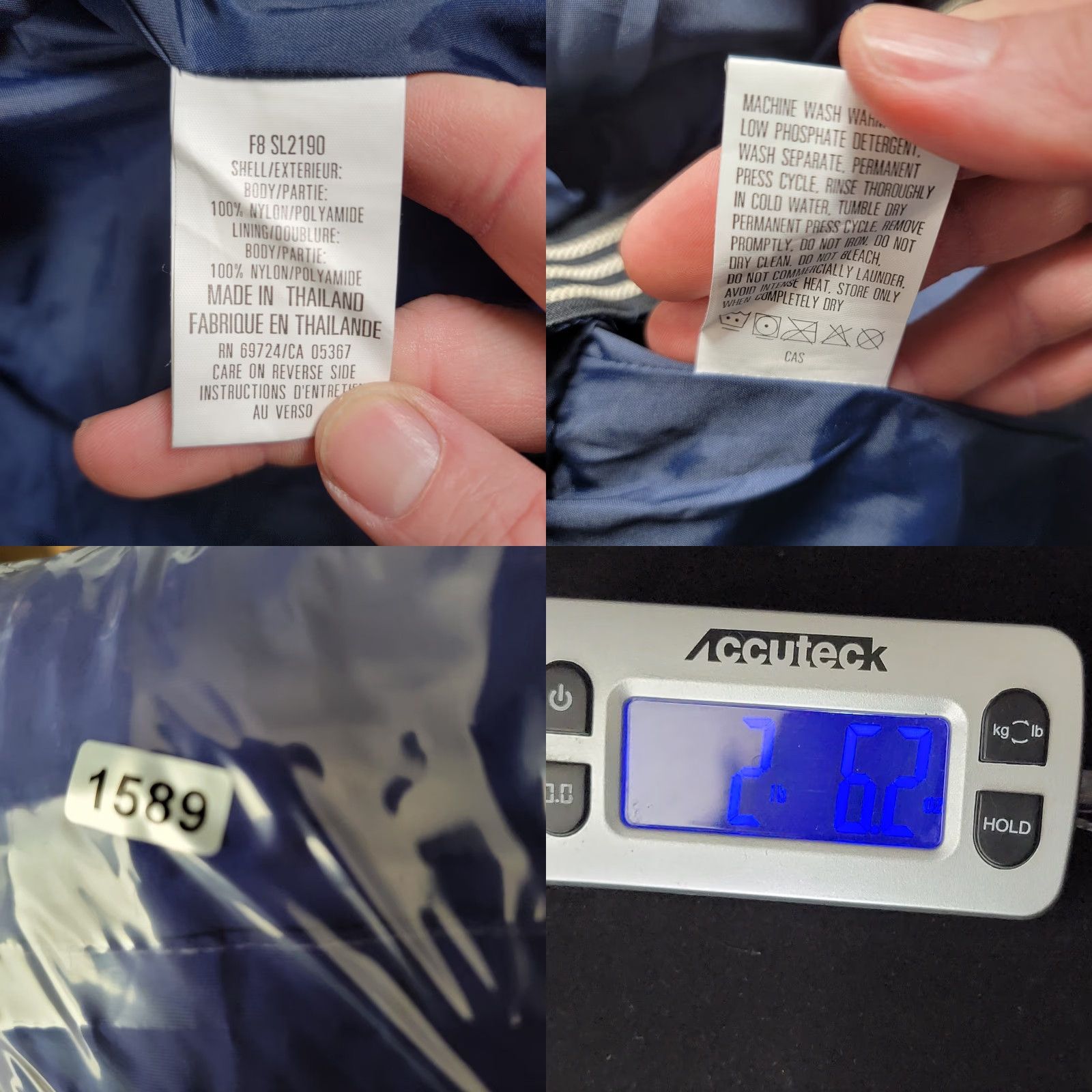 Vintage Columbia Titanium Womens Jacket L Omnitech Waterproof Blue Black Zip Hooded Pockets Size L / US 10 / IT 46 - 11 Thumbnail