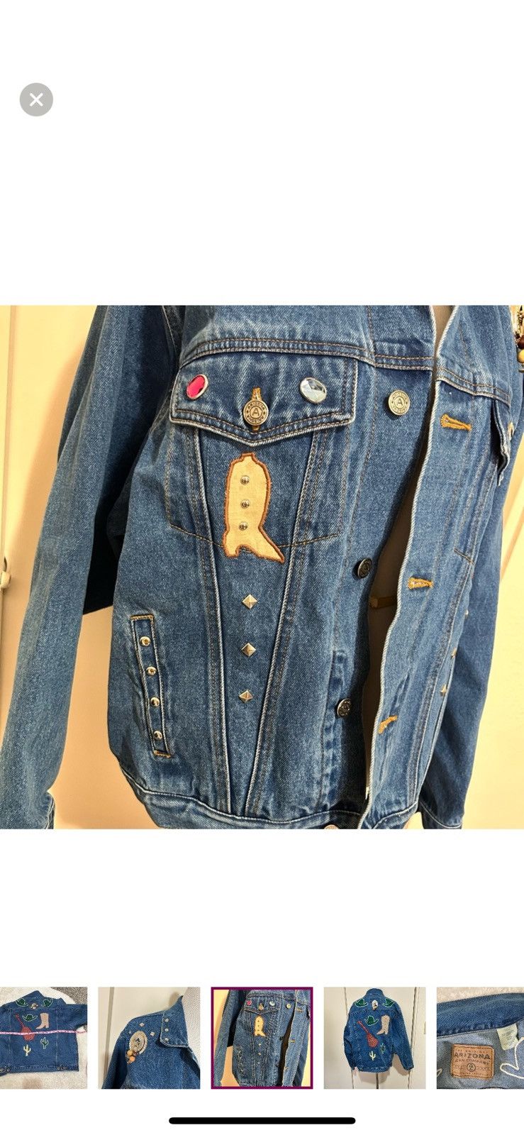 Arizona Jean Co. Arizona Jean company XL cowboy southwest embroidered jacket Size XL / US 12-14 / IT 48-50 - 6 Thumbnail