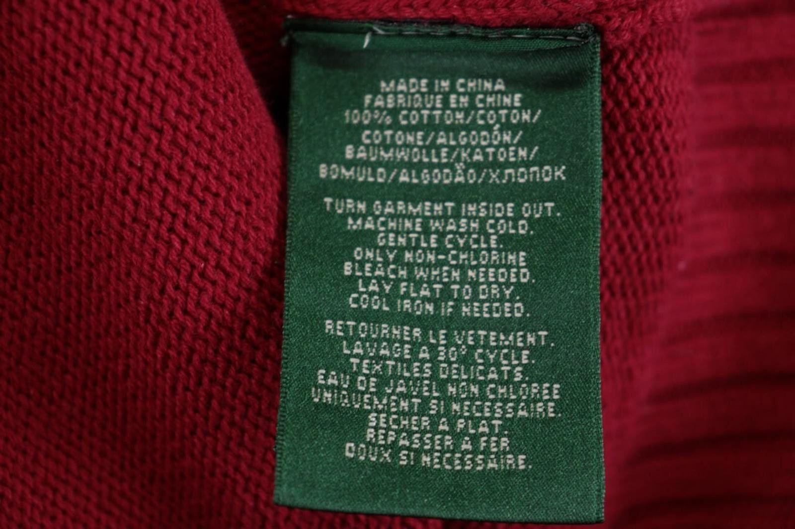 Lauren Ralph Lauren Lauren Ralph Lauren Red High Neck Jumper Sweater Size S Size S / US 4 / IT 40 - 12 Thumbnail