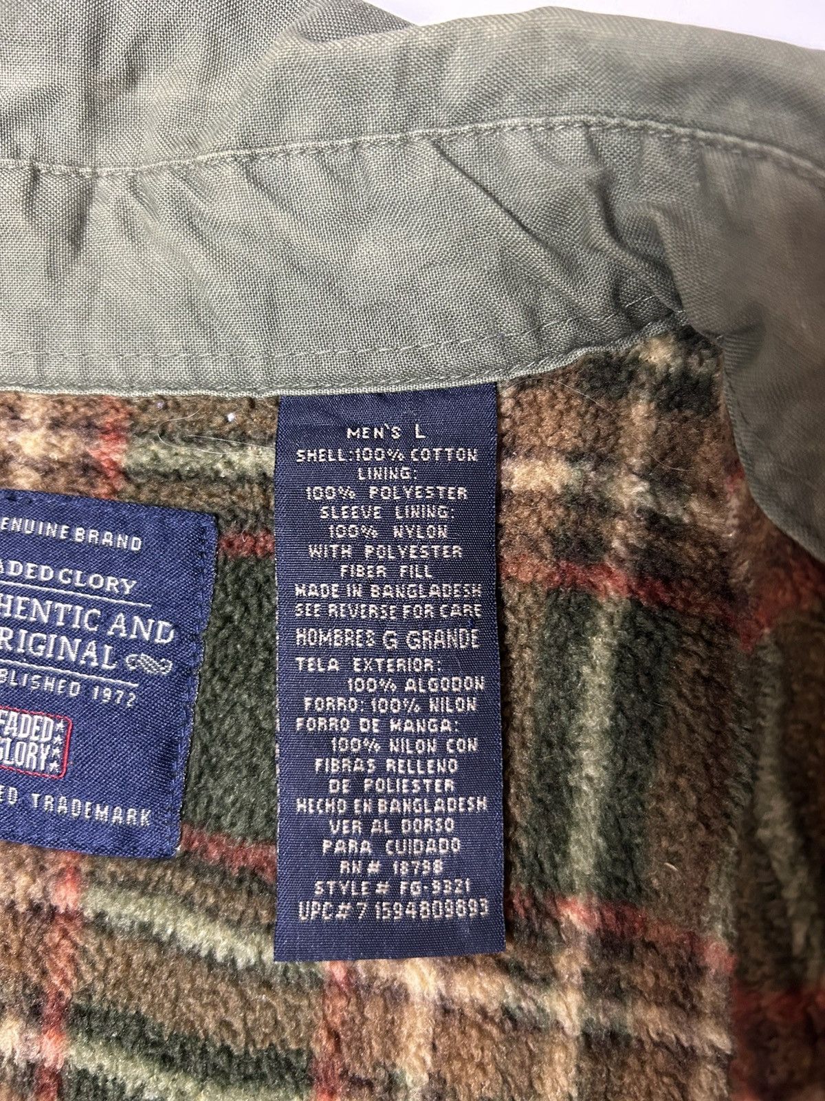 Faded Glory FADED GLORY BUTTON UP LONG SLEEVE SHIRT Size US L / EU 52-54 / 3 - 7 Thumbnail