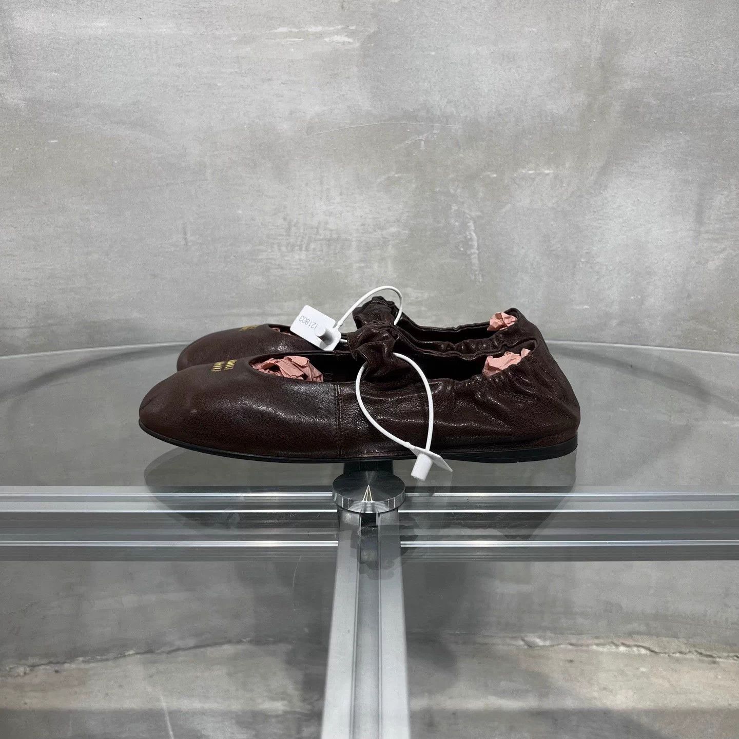 Miu Miu MIU MIU Nappa distressed brown Mary Jane ballet flats 37.5 Size US 6.5 / IT 36.5 - 3 Thumbnail