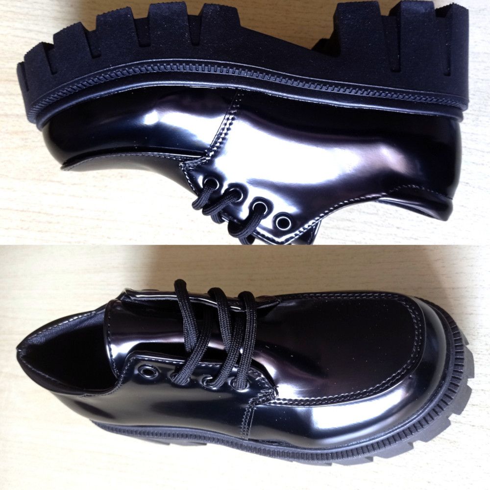 Designer × Japanese Brand × Vintage Stunning England Patent Leather Thick Block Heels Goth Shoes Size US 6 / IT 36 - 7 Thumbnail