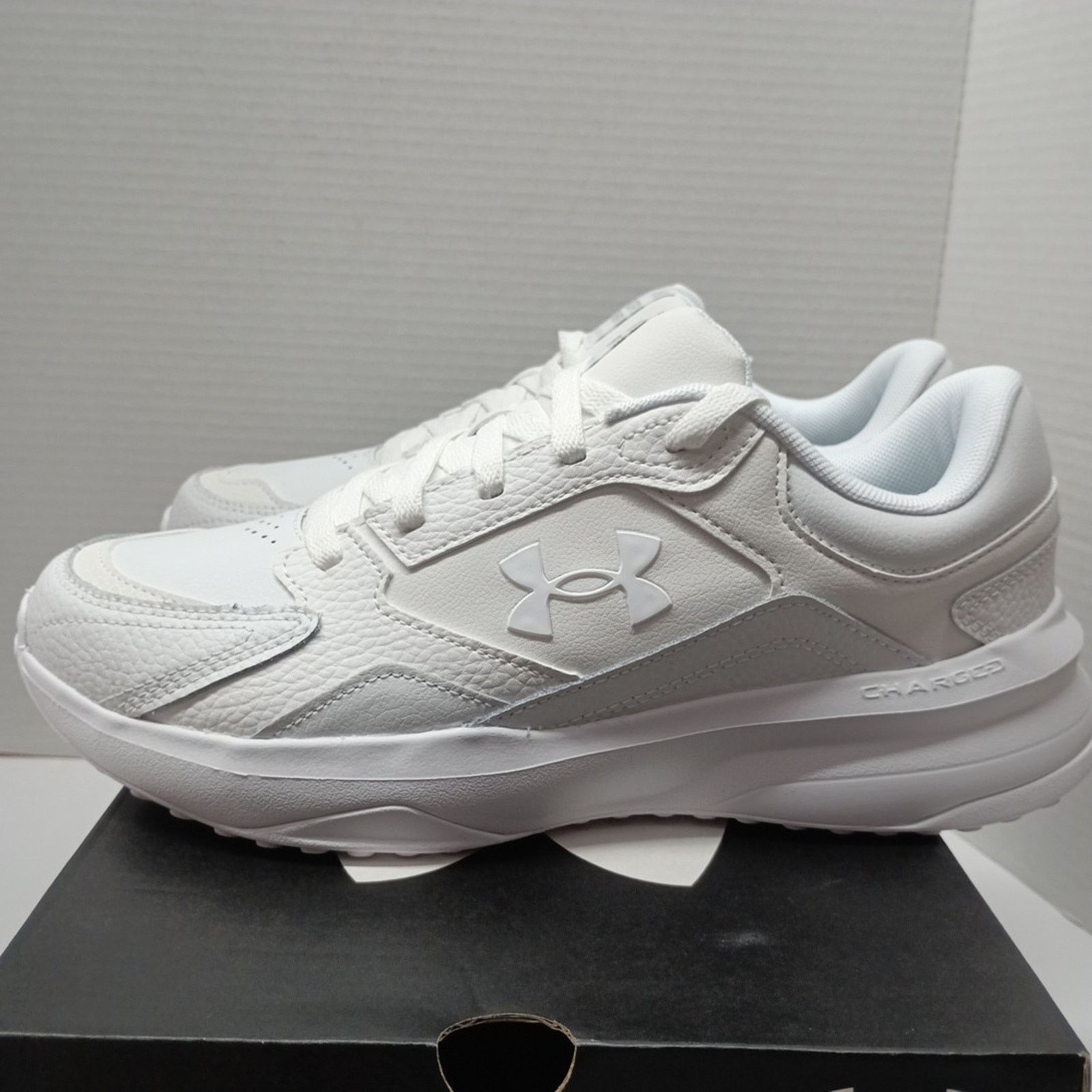 Under Armour Under Armour UA Edge Leather Women's Size 10 White Leather Size US 10 / IT 40 - 4 Thumbnail
